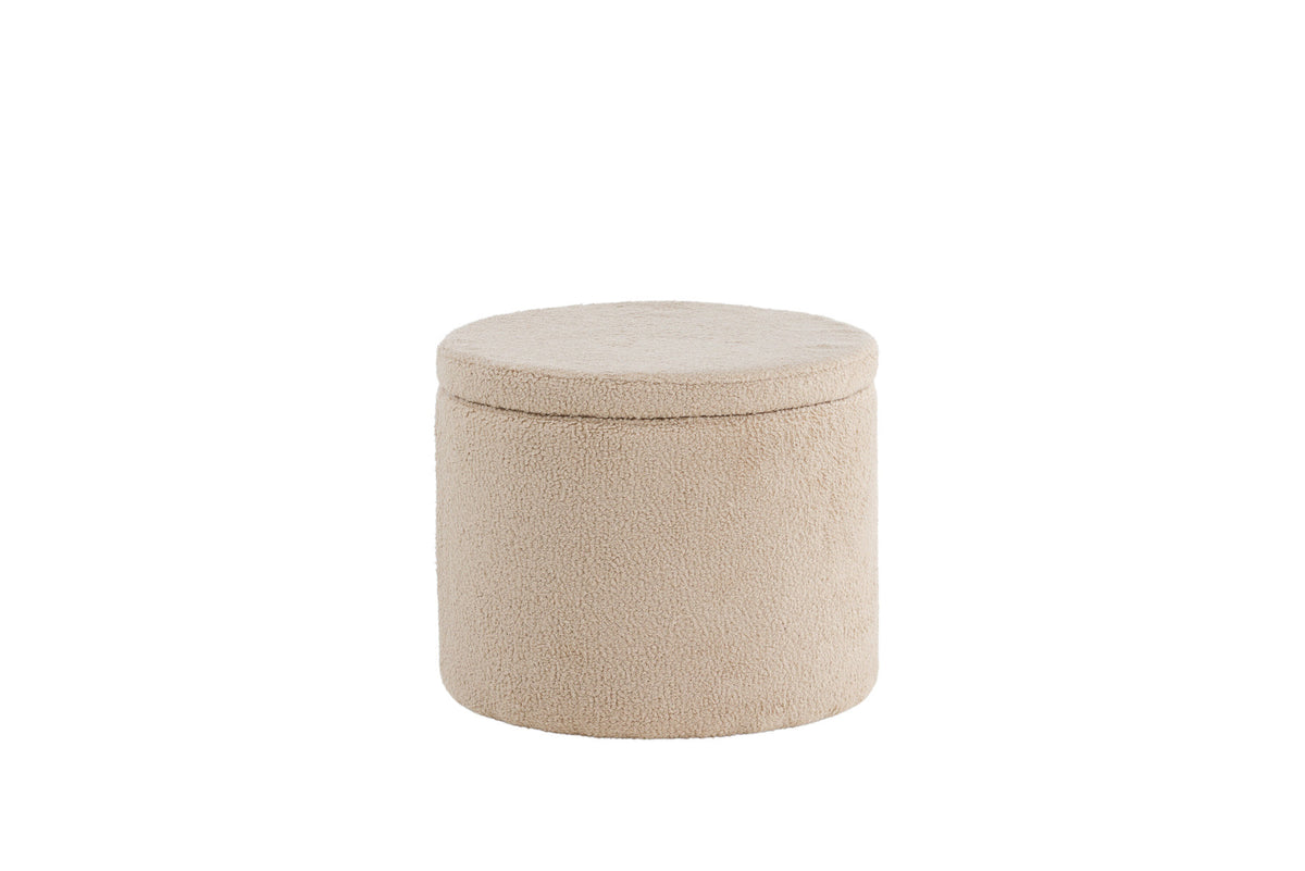 Dunken Ottoman / Pouf in Beige präsentiert im Onlineshop von KAQTU Design AG. Pouf ist von Venture Home