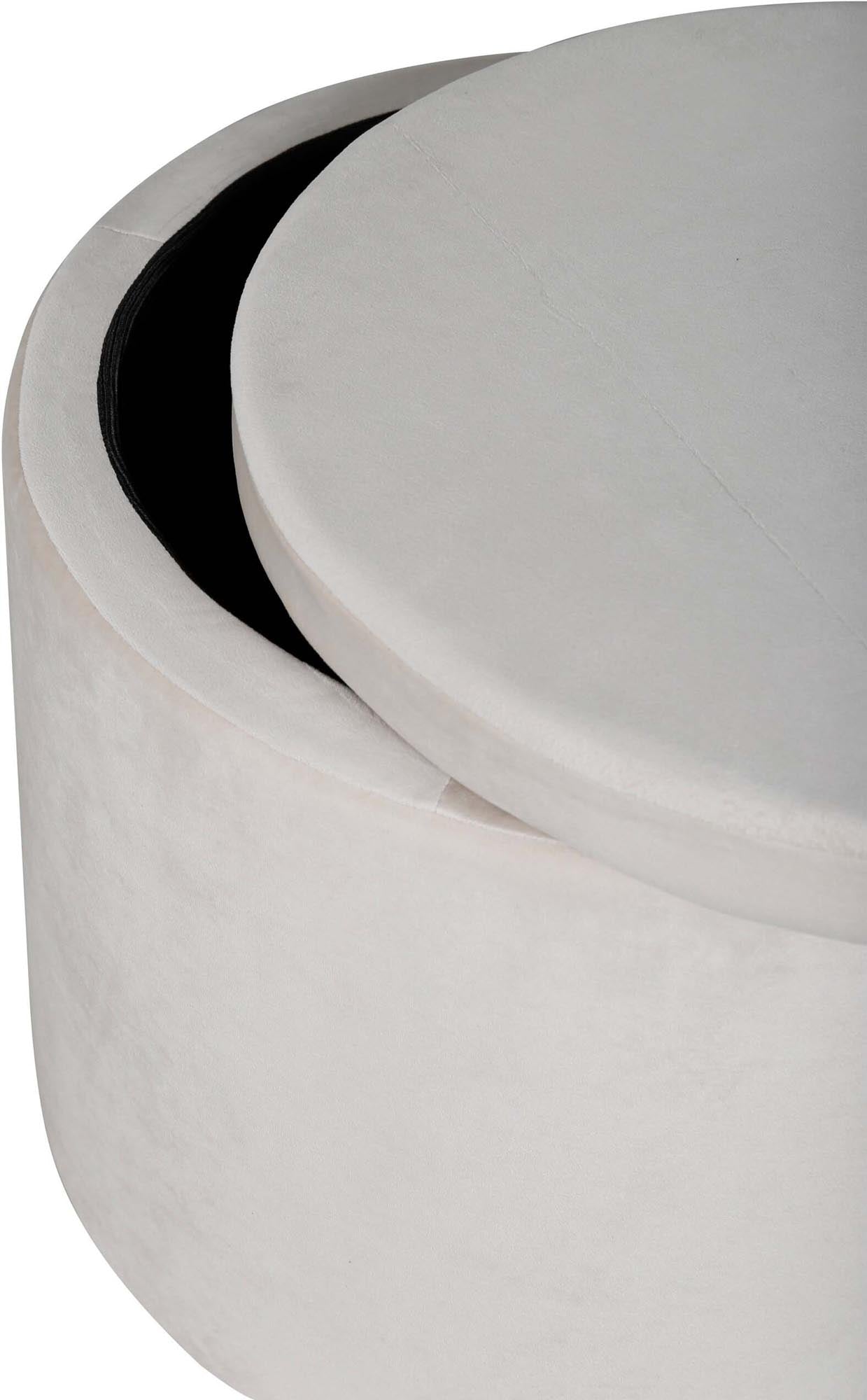 Eleganter Dunken Ottoman aus Teddystoff, perfekt für gemütliche Akzente und clevere Stauraumlösungen in Ihrem Zuhause.