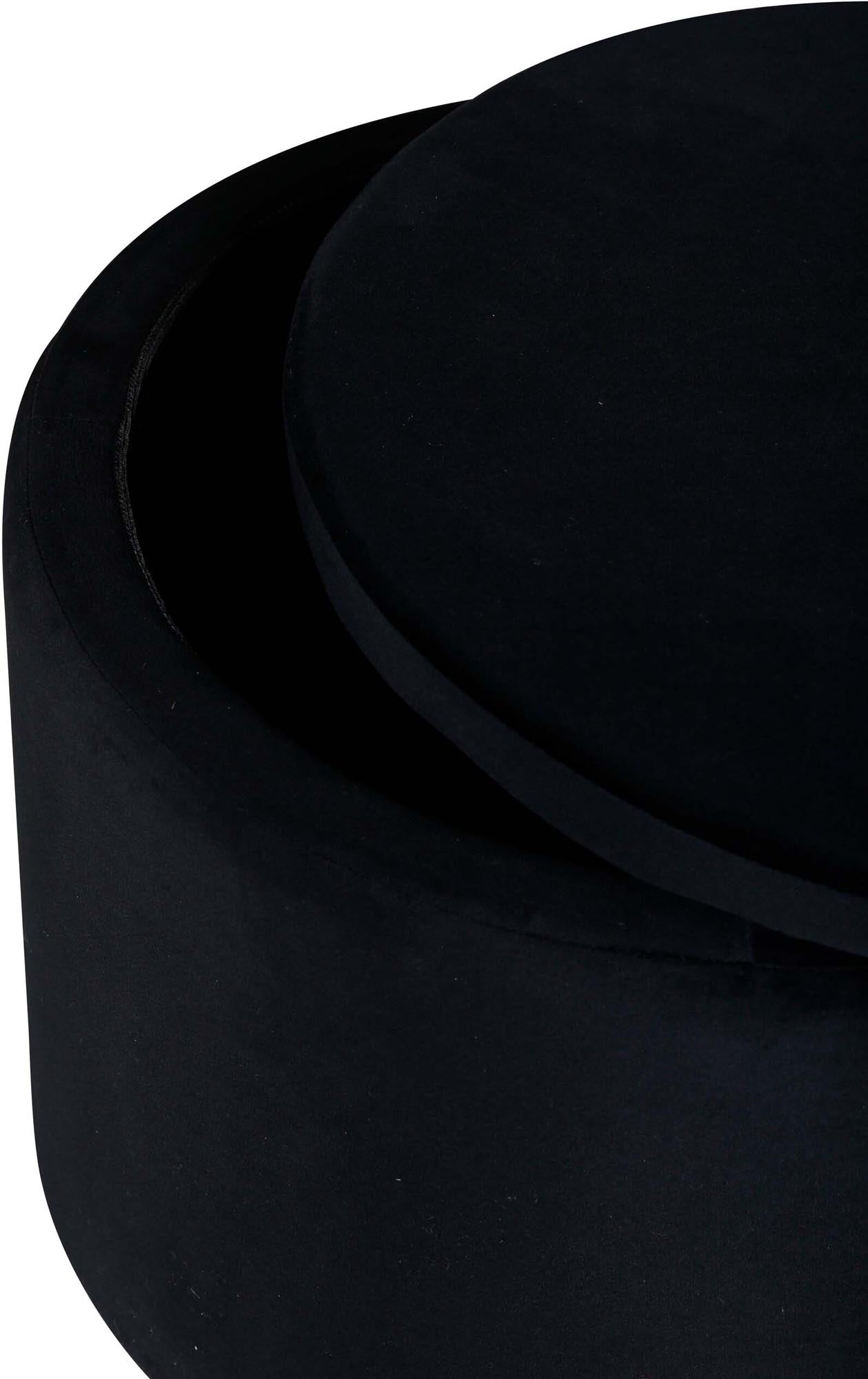 Dunken Ottoman von Venture Home: Moderner, zylindrischer Pouf aus weichem Teddystoff, perfekt für jeden Raum und bietet cleveren Stauraum.