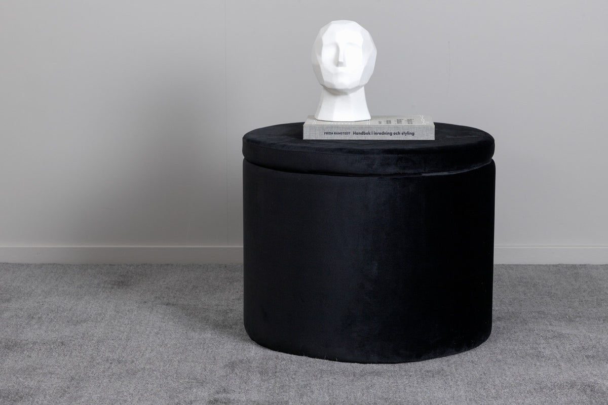 Dunken Ottoman / Pouf in Schwarz präsentiert im Onlineshop von KAQTU Design AG. Pouf ist von Venture Home