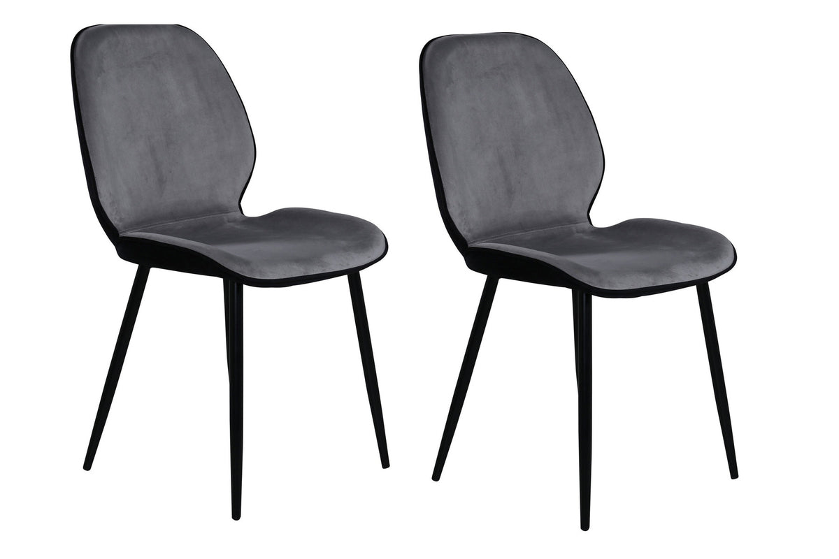Emma Stuhl in Grau präsentiert im Onlineshop von KAQTU Design AG. Stuhl ist von Venture Home