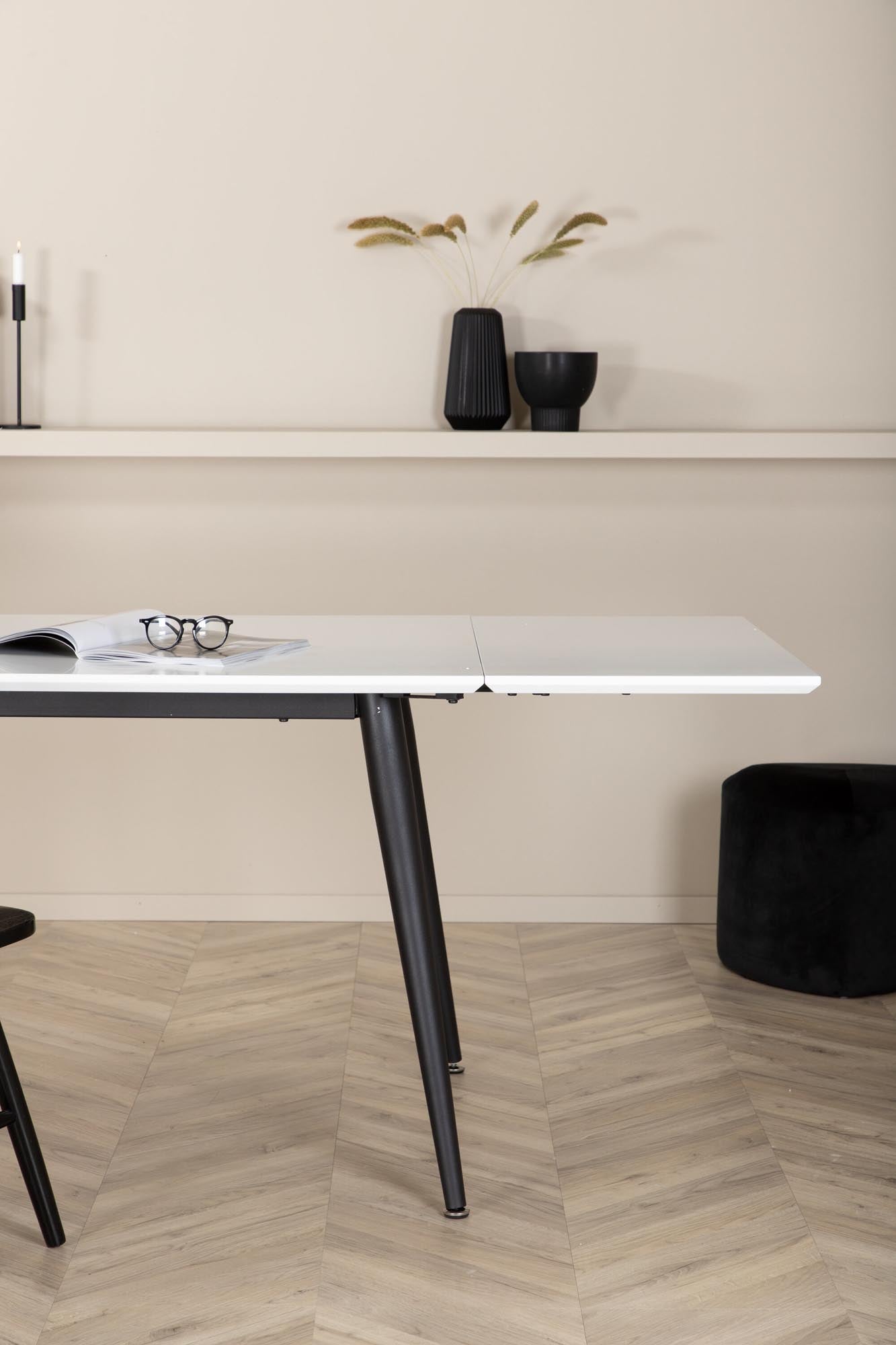 Jimmy Tisch in Weiss präsentiert im Onlineshop von KAQTU Design AG. Esstisch ist von Venture Home
