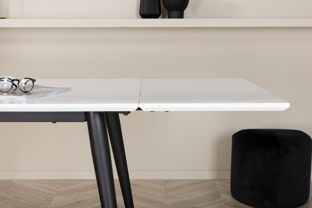 Jimmy Tisch in Weiss präsentiert im Onlineshop von KAQTU Design AG. Esstisch ist von Venture Home
