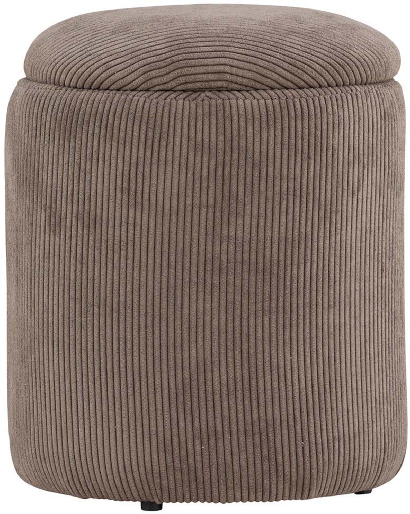 Stilvoller Limpen Pouf aus Leinen, perfekt für jedes Wohnzimmer.