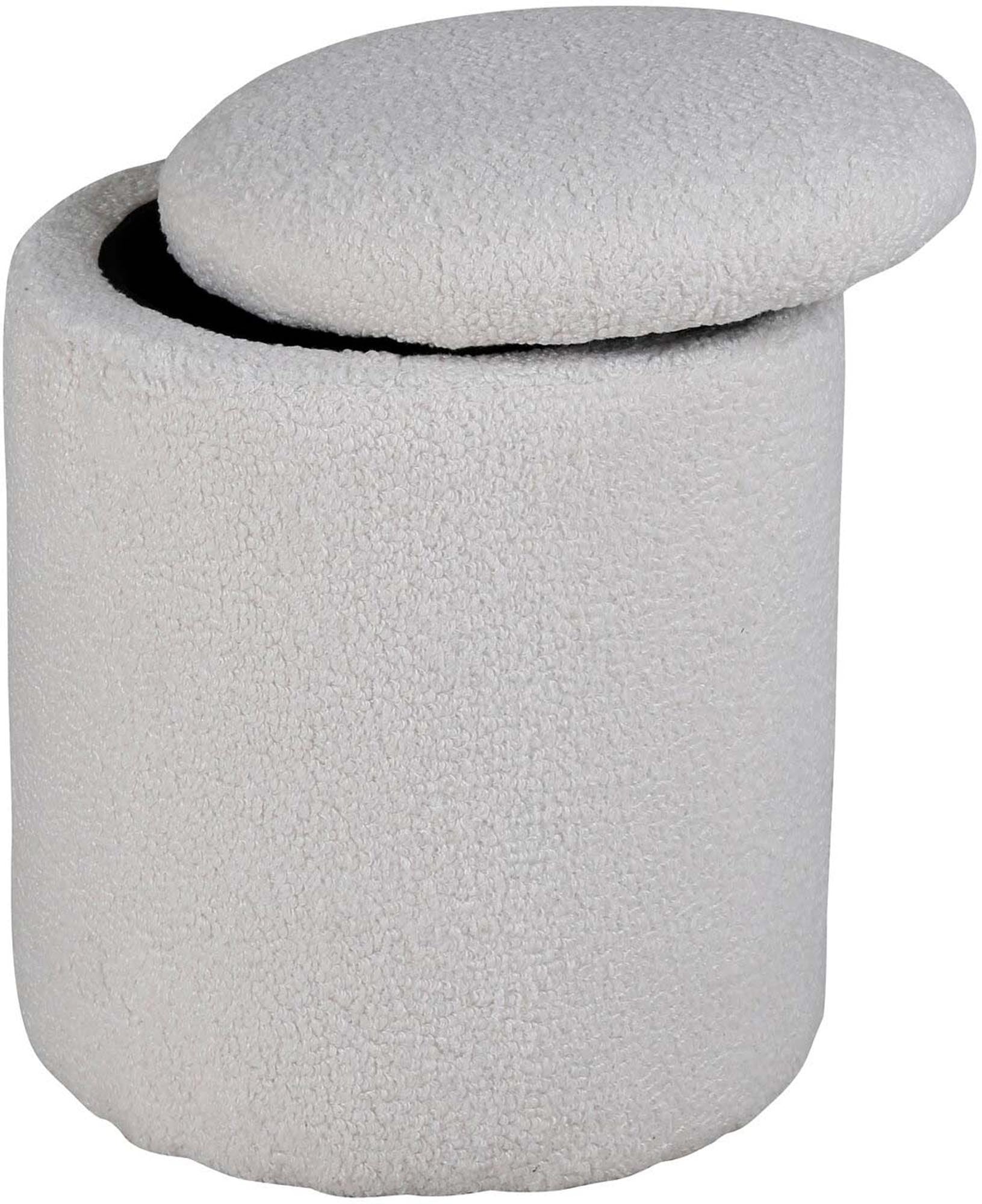 Limpen Ottoman / Pouf in Weiss präsentiert im Onlineshop von KAQTU Design AG. Pouf ist von Venture Home