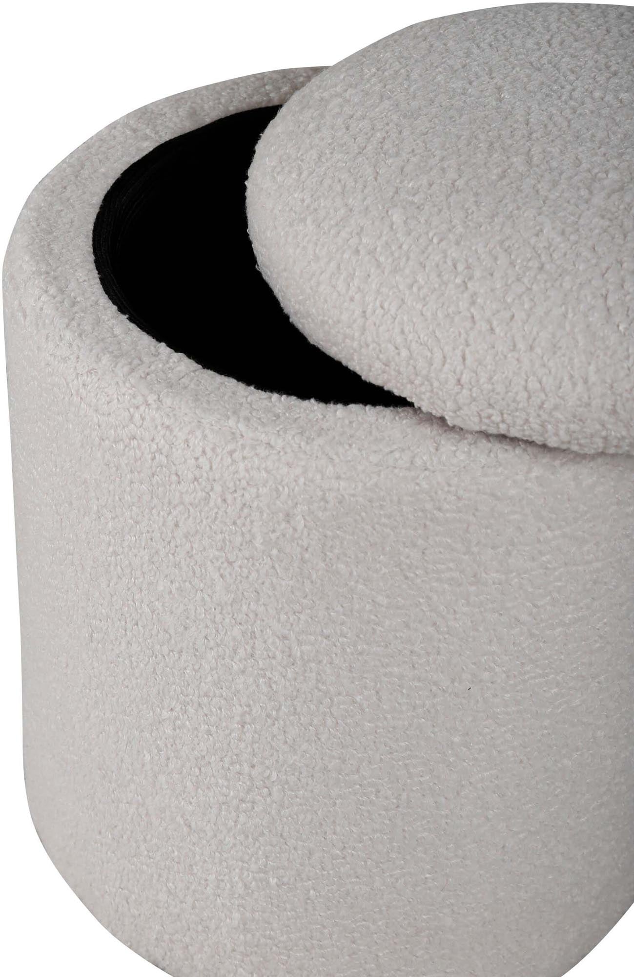 Limpen Ottoman / Pouf in Weiss präsentiert im Onlineshop von KAQTU Design AG. Pouf ist von Venture Home