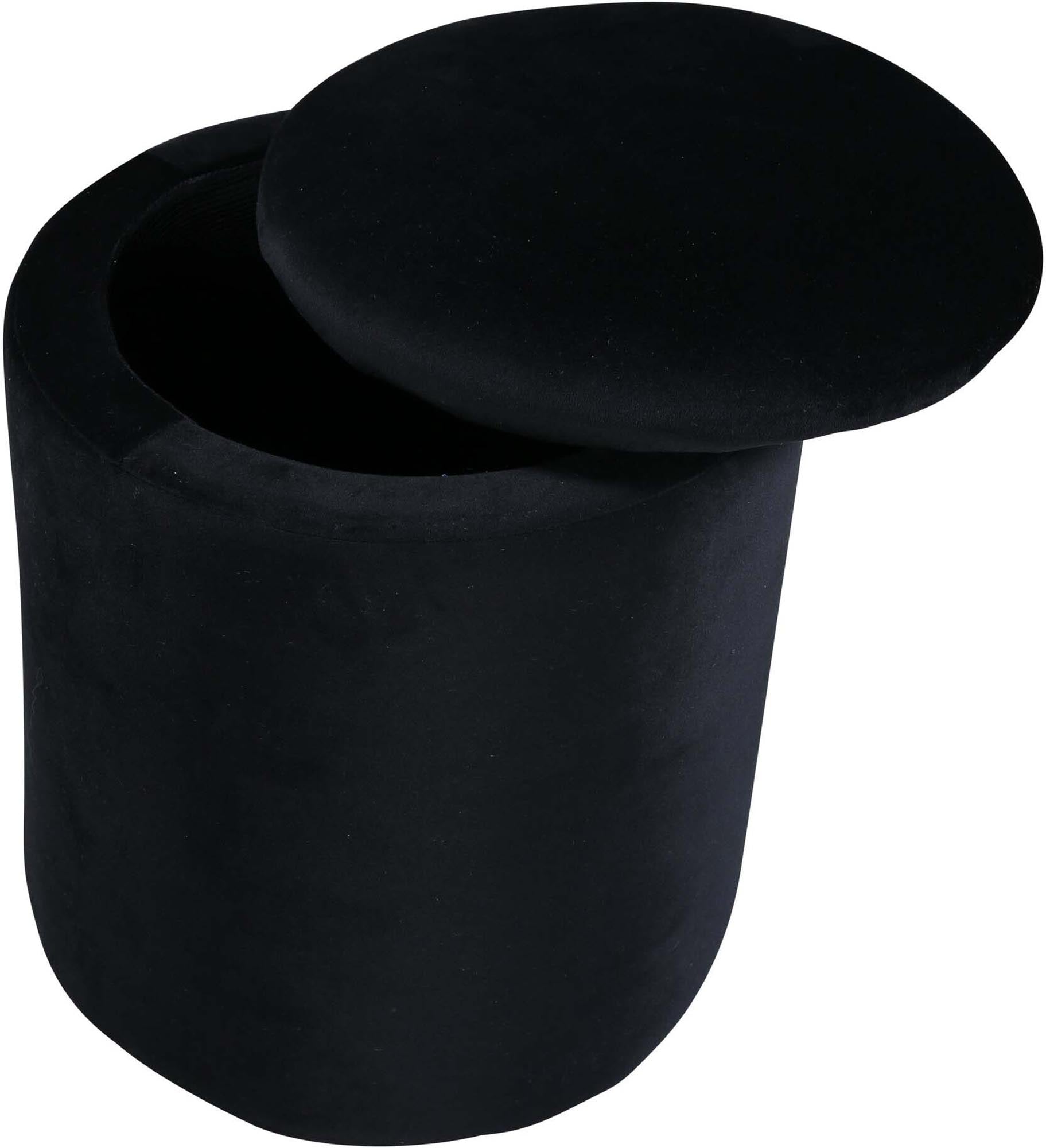 Limpen Ottoman / Pouf in Schwarz präsentiert im Onlineshop von KAQTU Design AG. Pouf ist von Venture Home