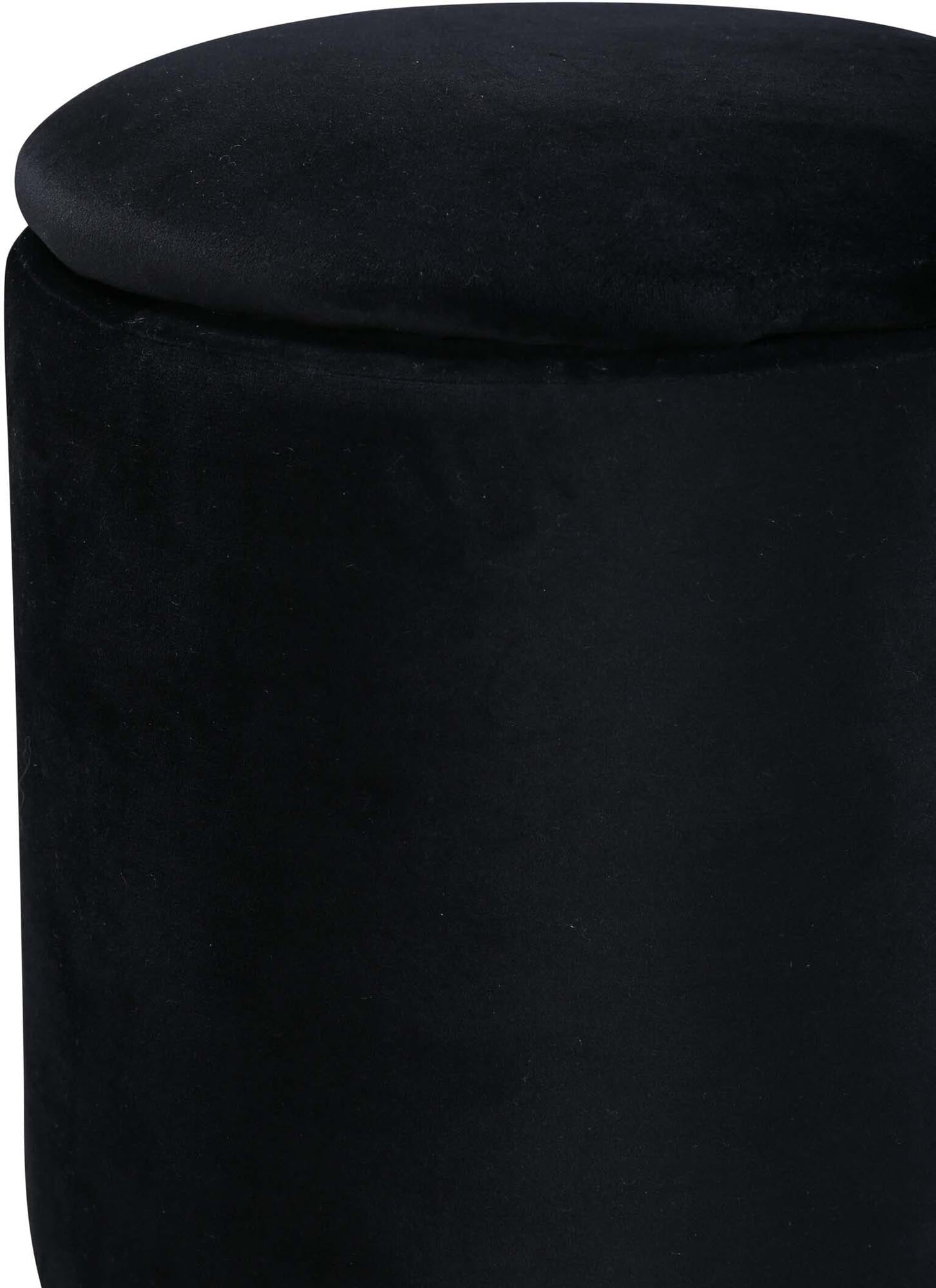 Limpen Ottoman / Pouf in Schwarz präsentiert im Onlineshop von KAQTU Design AG. Pouf ist von Venture Home