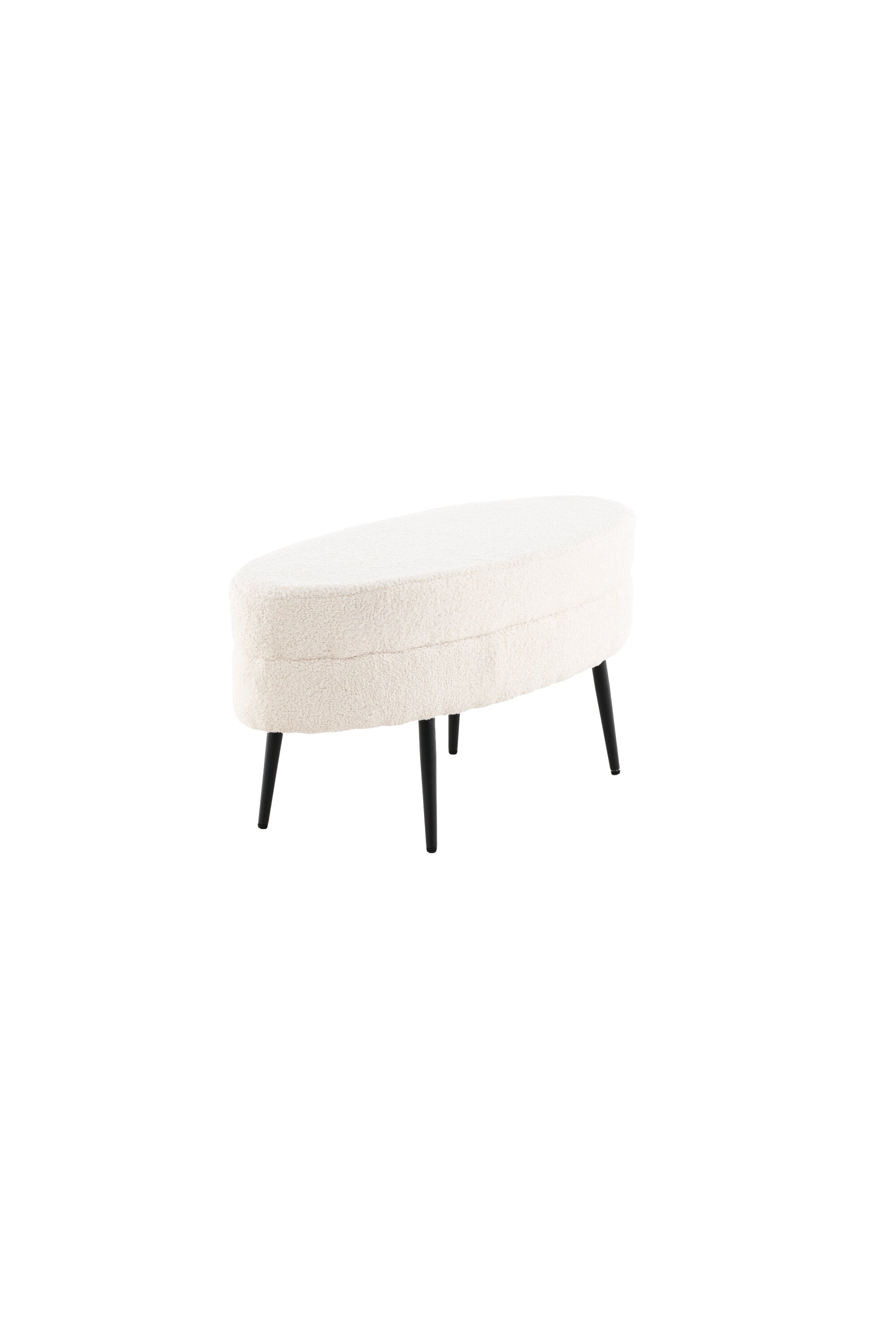 Otto Ottoman / Pouf in Weiss präsentiert im Onlineshop von KAQTU Design AG. Ottoman ist von Venture Home