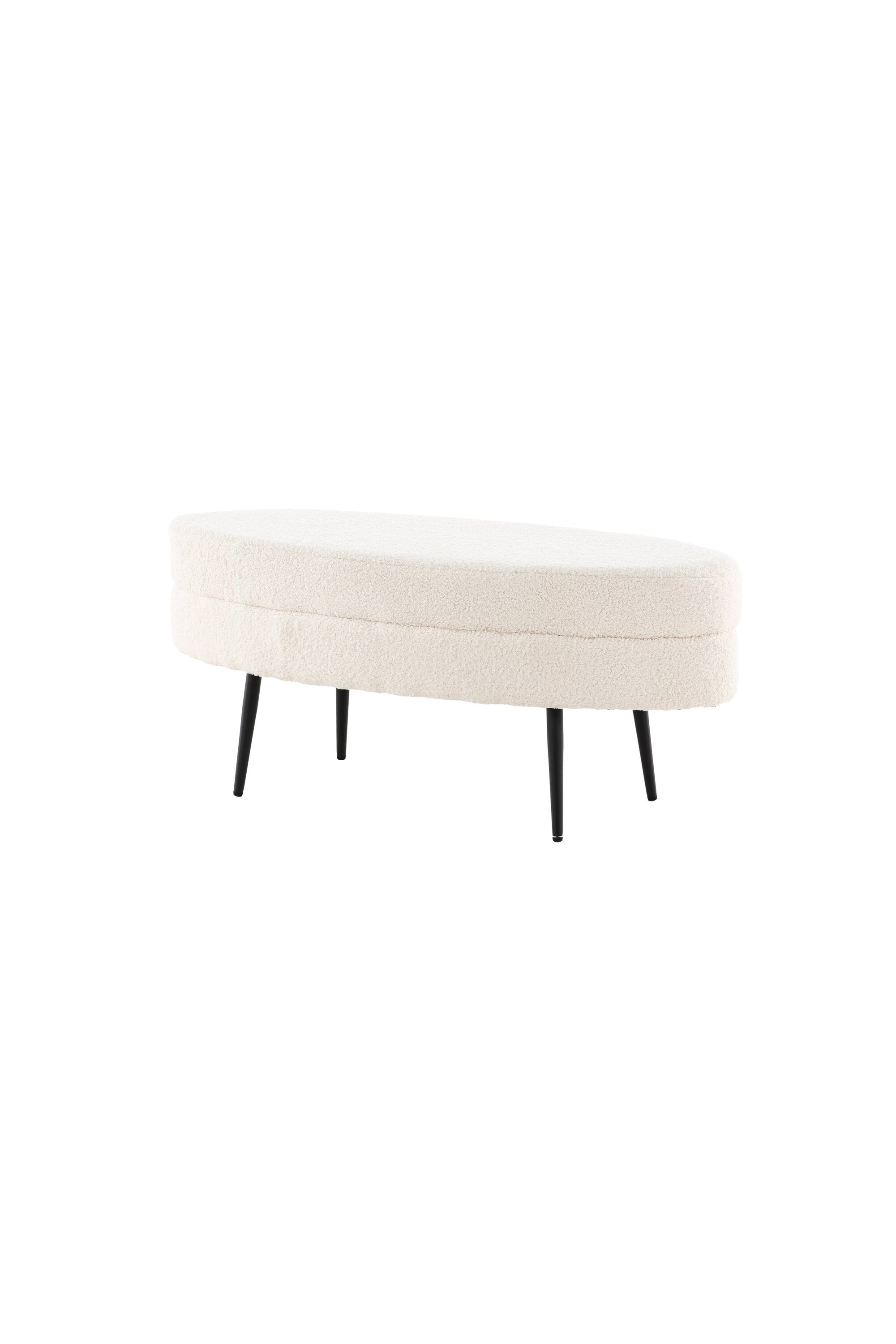 Otto Ottoman / Pouf in Weiss präsentiert im Onlineshop von KAQTU Design AG. Ottoman ist von Venture Home