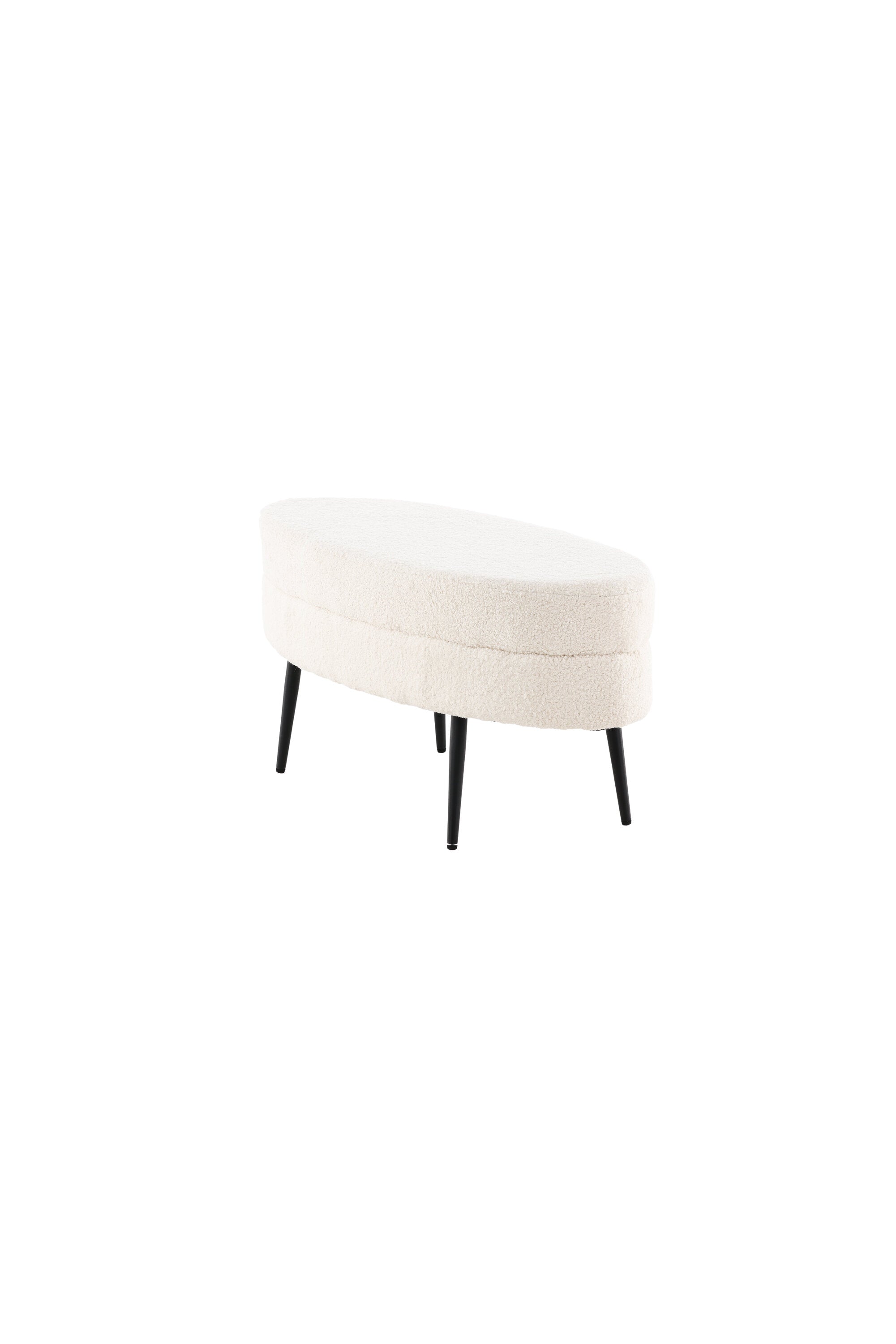 Otto Ottoman / Pouf in Weiss präsentiert im Onlineshop von KAQTU Design AG. Ottoman ist von Venture Home