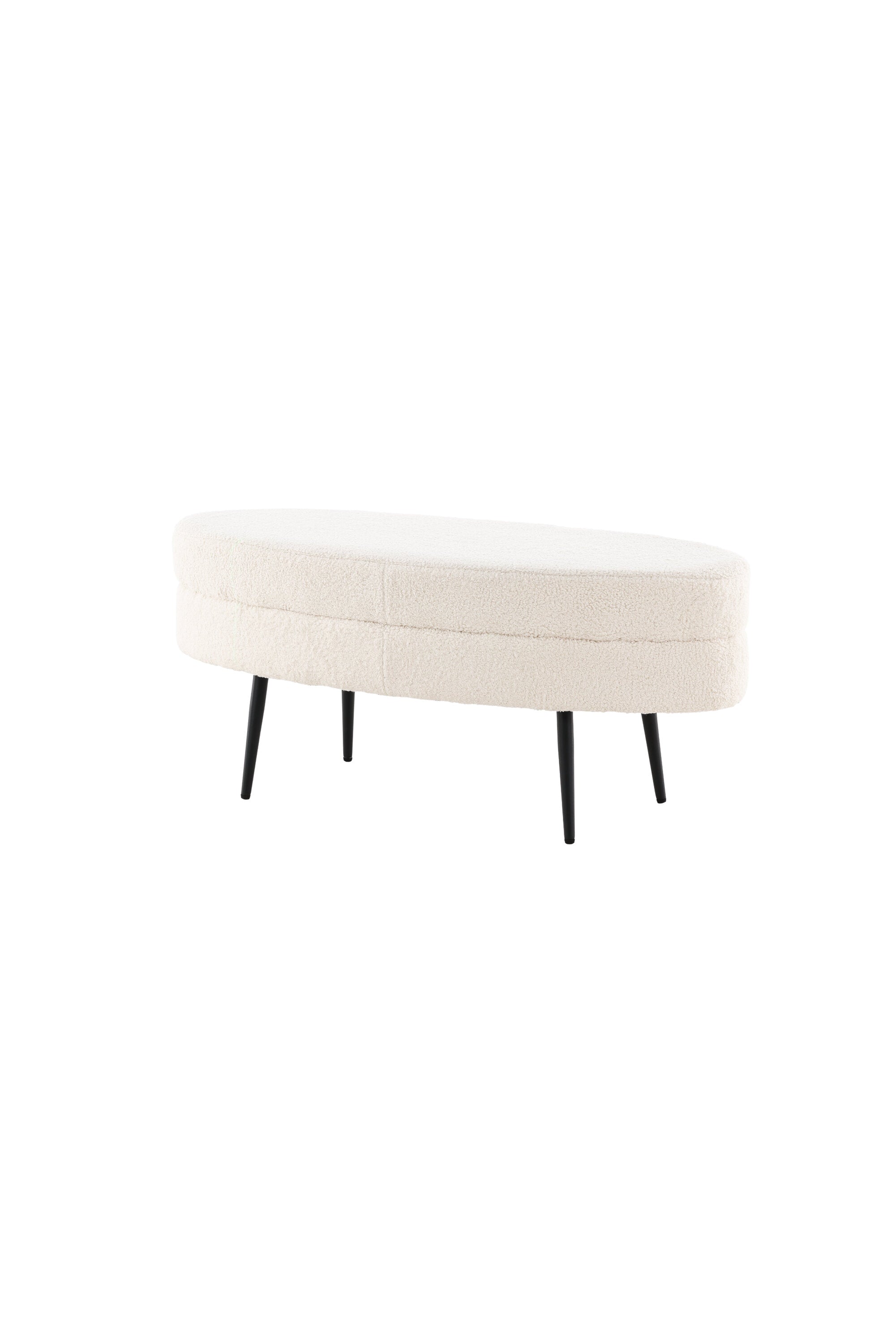 Otto Ottoman / Pouf in Weiss präsentiert im Onlineshop von KAQTU Design AG. Ottoman ist von Venture Home