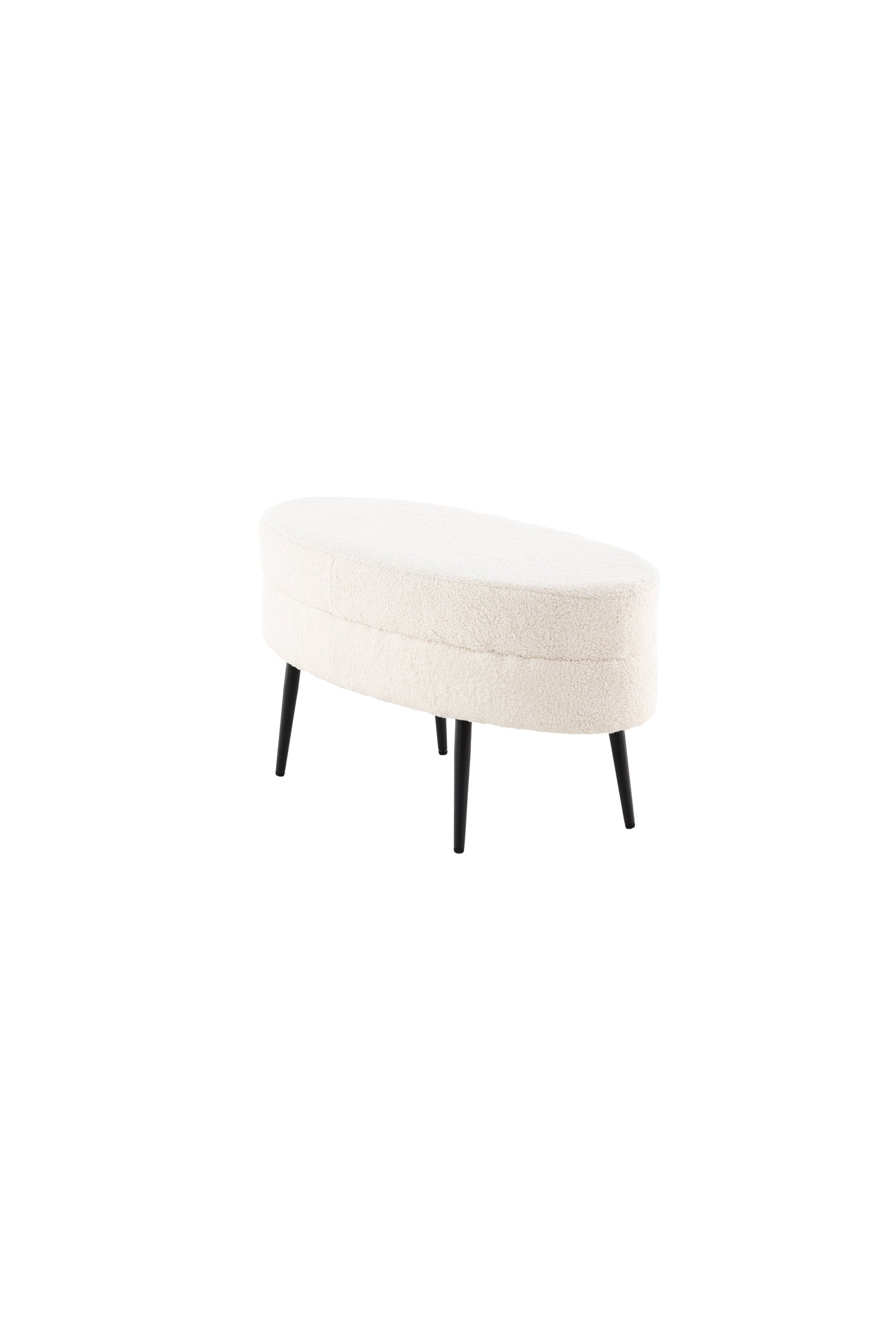 Otto Ottoman / Pouf in Weiss präsentiert im Onlineshop von KAQTU Design AG. Ottoman ist von Venture Home