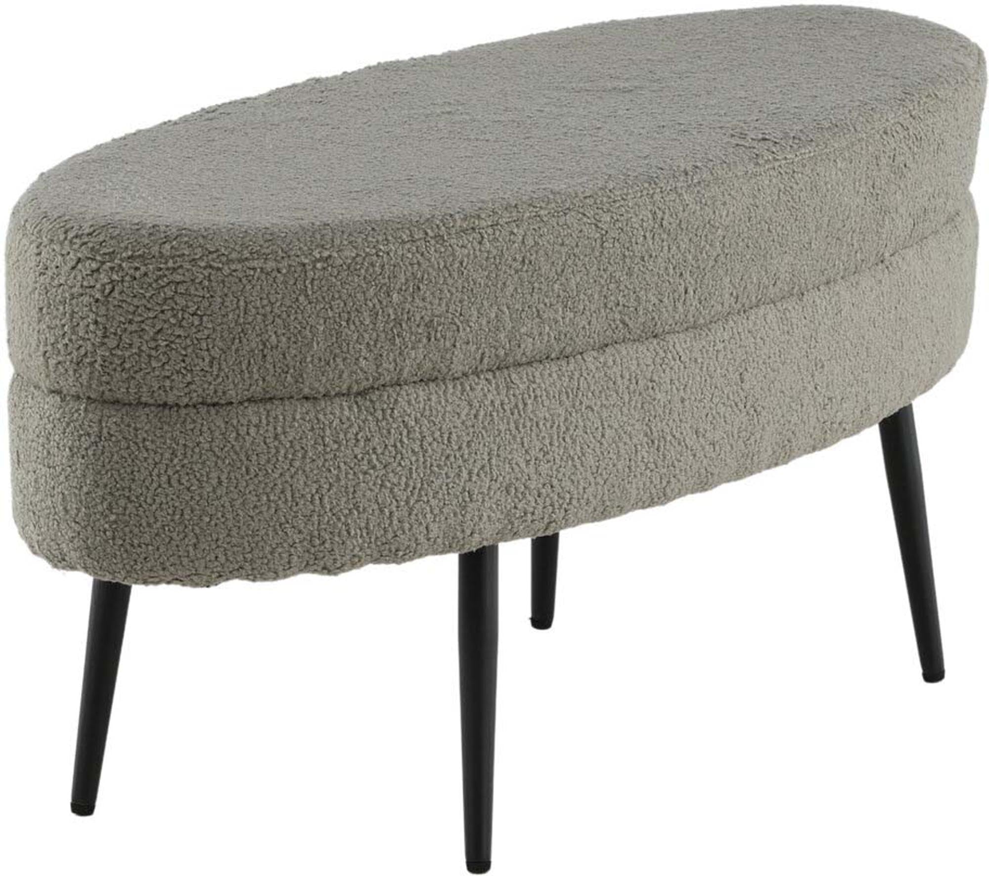 Otto Ottoman von Venture Home: Stilvoller, ovaler Pouf in Beige, perfekt für jedes Zuhause. Komfortabel, langlebig und vielseitig einsetzbar.