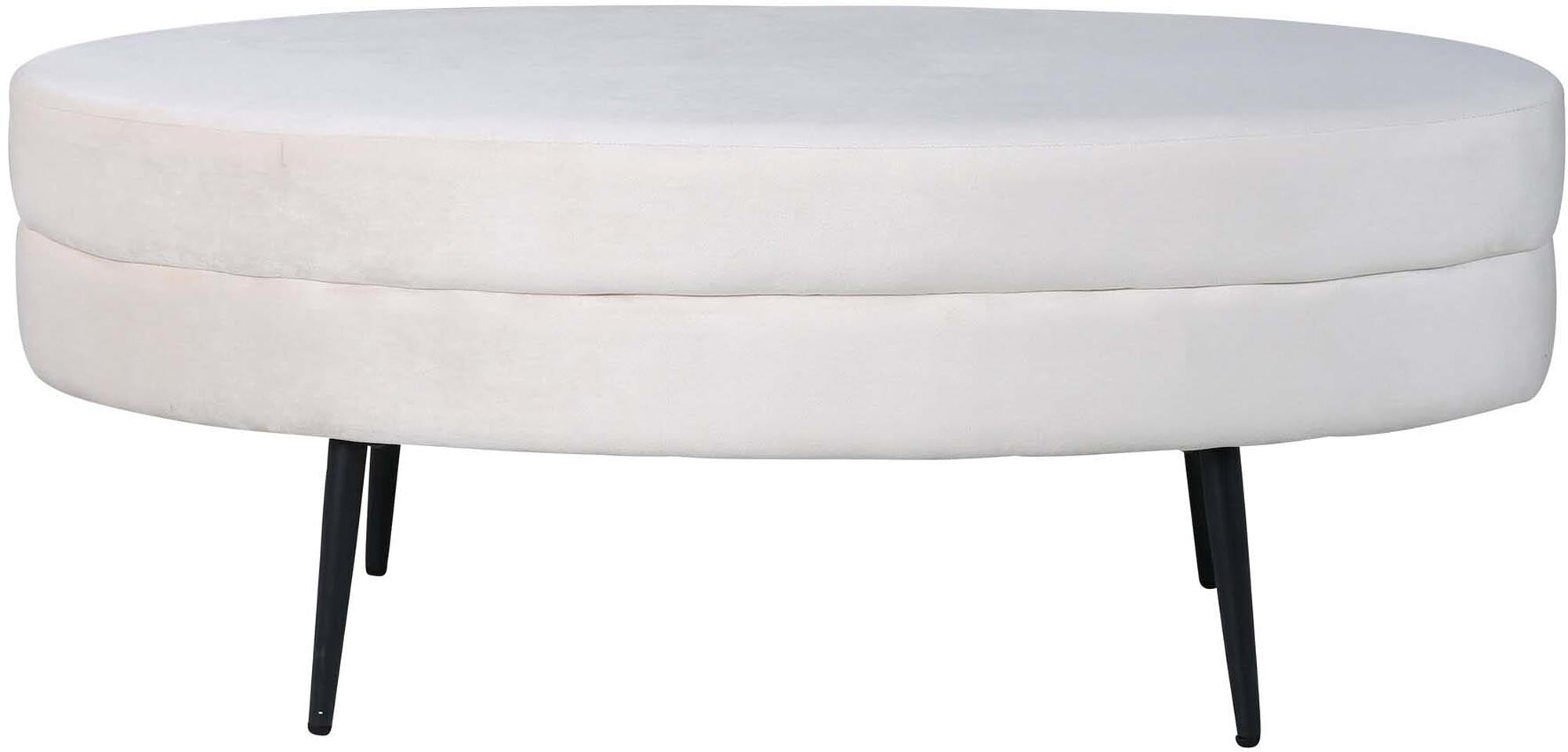 Otto Ottoman / Pouf in Weiss präsentiert im Onlineshop von KAQTU Design AG. Ottoman ist von Venture Home
