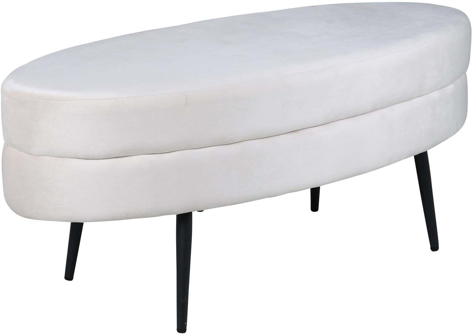 Otto Ottoman / Pouf in Weiss präsentiert im Onlineshop von KAQTU Design AG. Ottoman ist von Venture Home