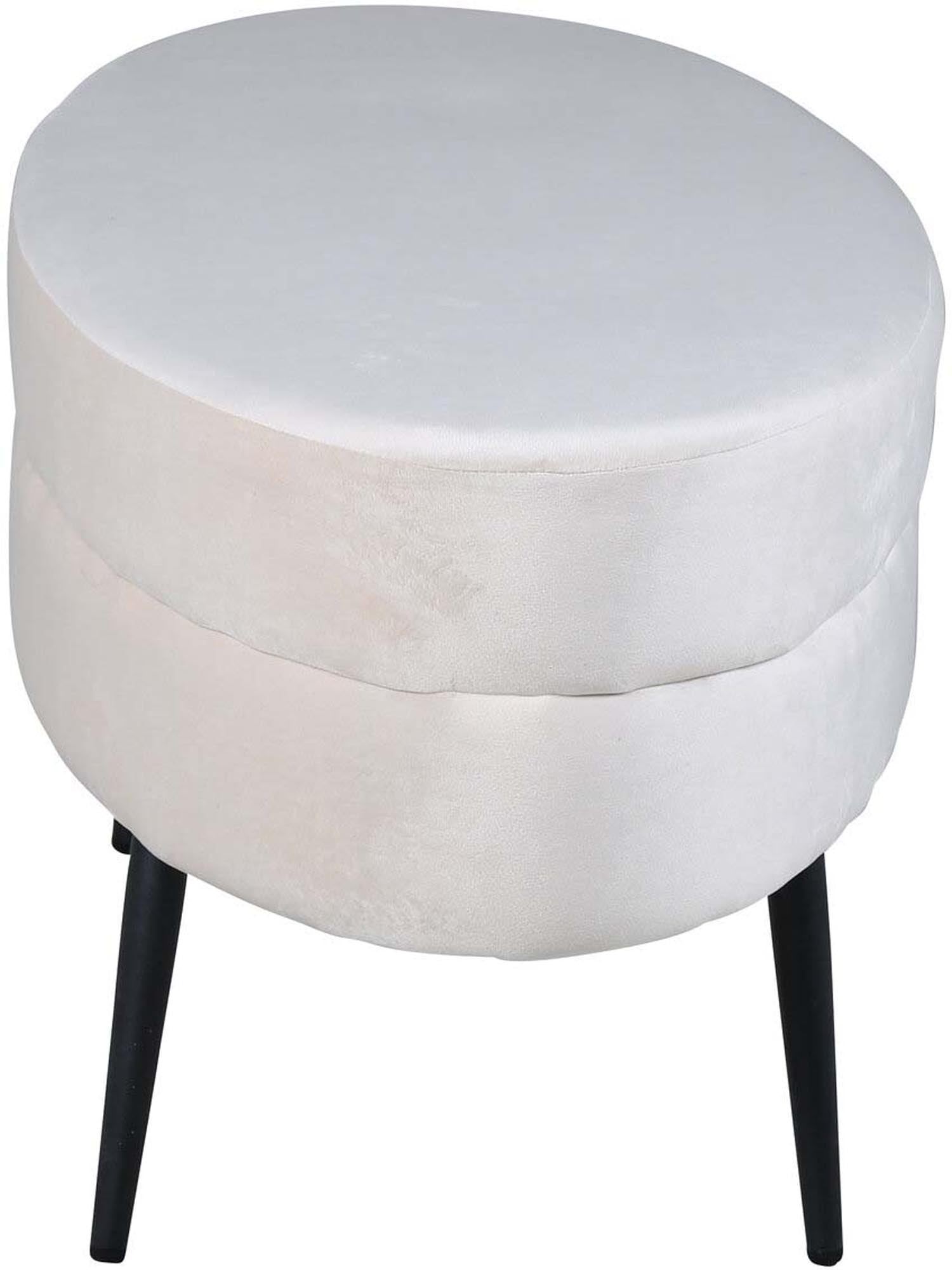 Otto Ottoman / Pouf in Weiss präsentiert im Onlineshop von KAQTU Design AG. Ottoman ist von Venture Home