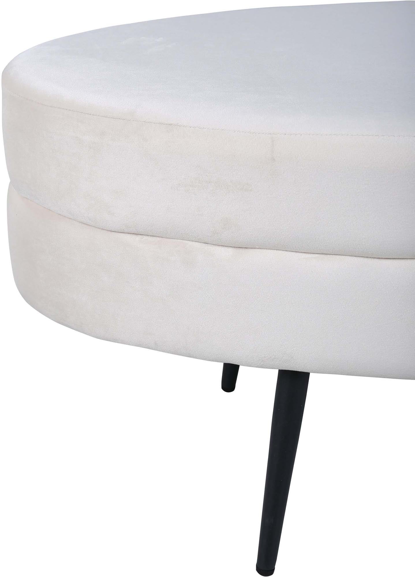 Otto Ottoman / Pouf in Weiss präsentiert im Onlineshop von KAQTU Design AG. Ottoman ist von Venture Home