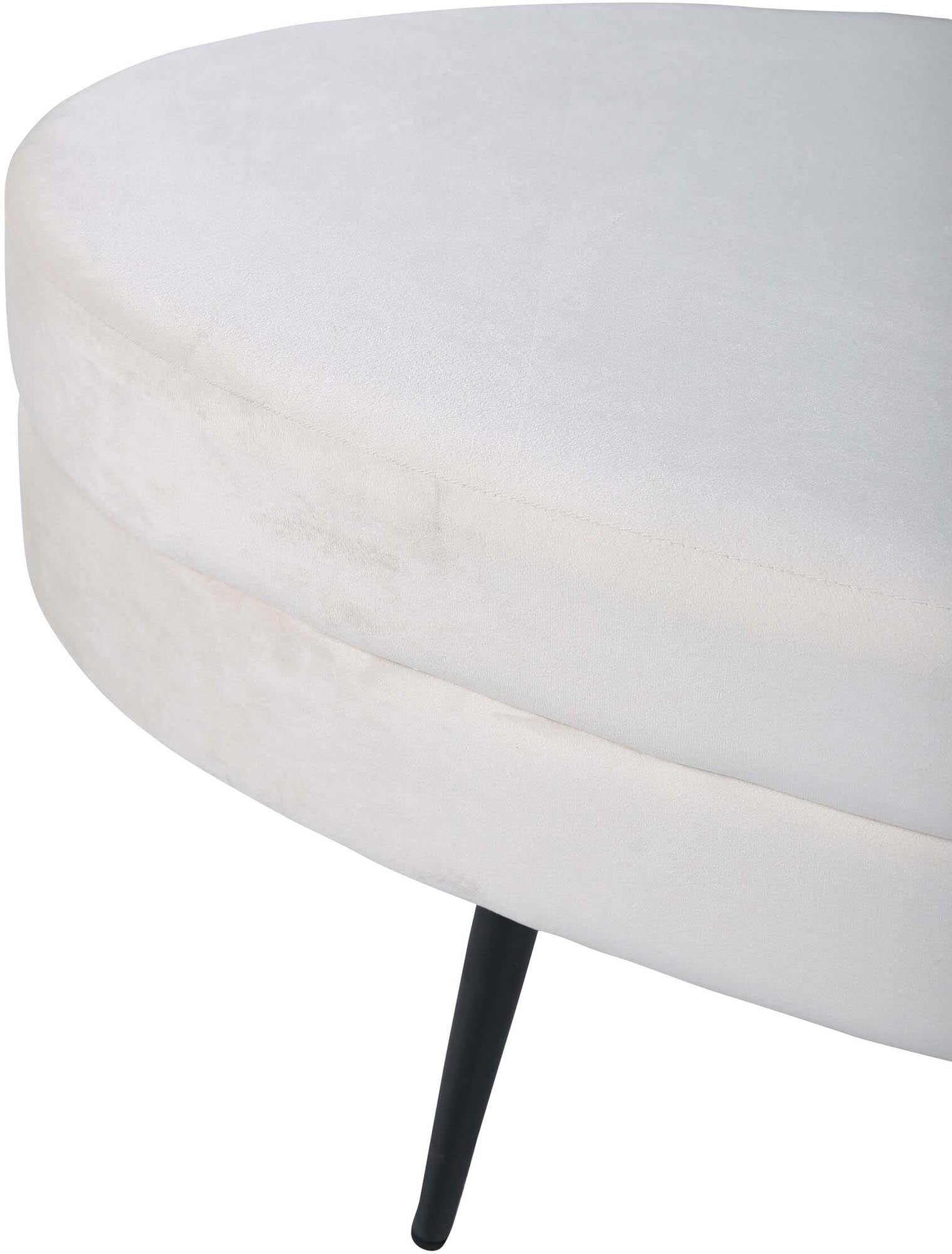 Otto Ottoman / Pouf in Weiss präsentiert im Onlineshop von KAQTU Design AG. Ottoman ist von Venture Home