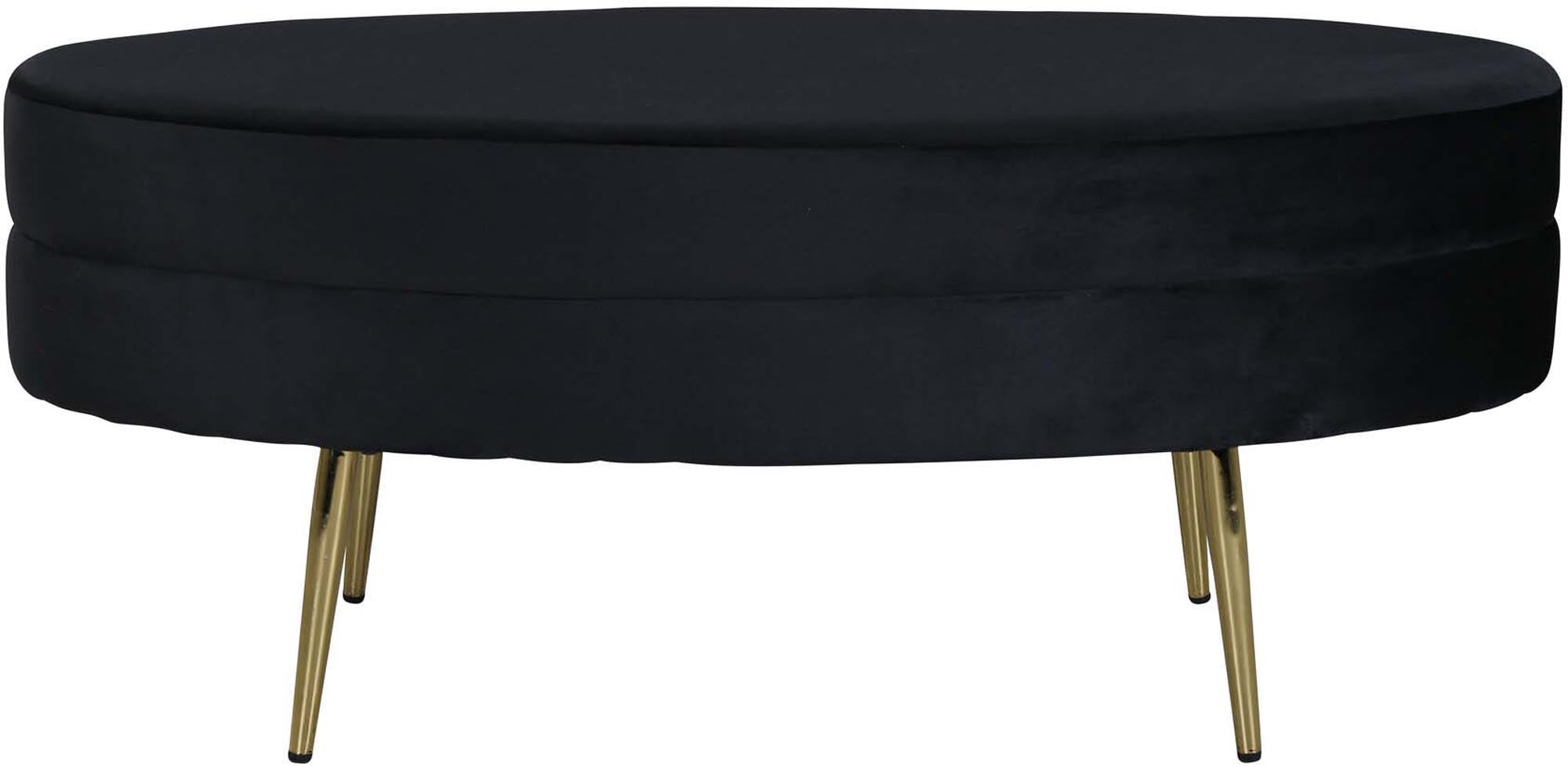 Otto Ottoman / Pouf in Schwarz präsentiert im Onlineshop von KAQTU Design AG. Ottoman ist von Venture Home