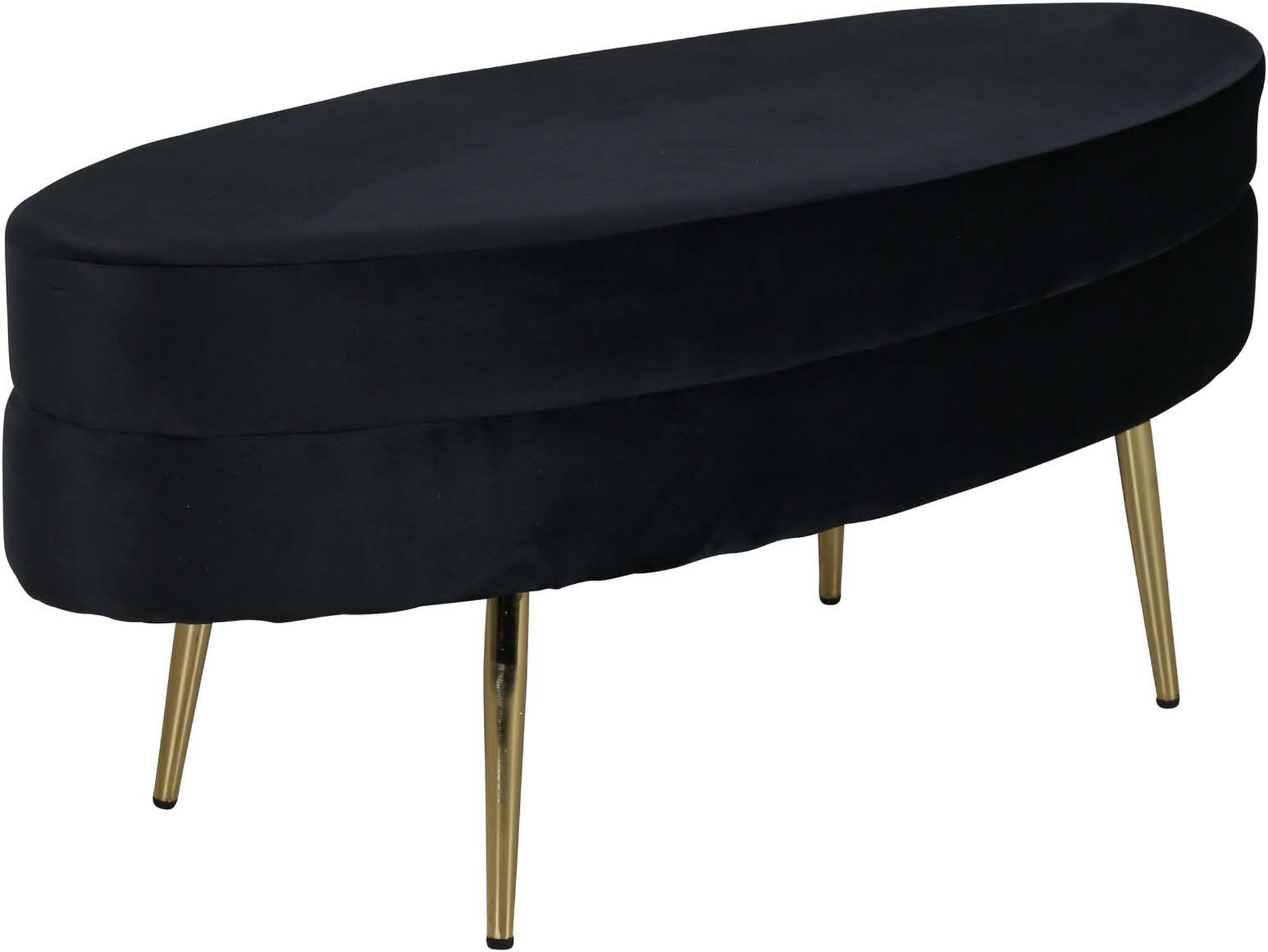 Otto Ottoman / Pouf in Schwarz präsentiert im Onlineshop von KAQTU Design AG. Ottoman ist von Venture Home