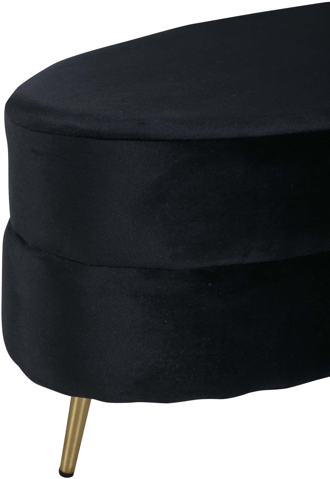 Otto Ottoman / Pouf in Schwarz präsentiert im Onlineshop von KAQTU Design AG. Ottoman ist von Venture Home