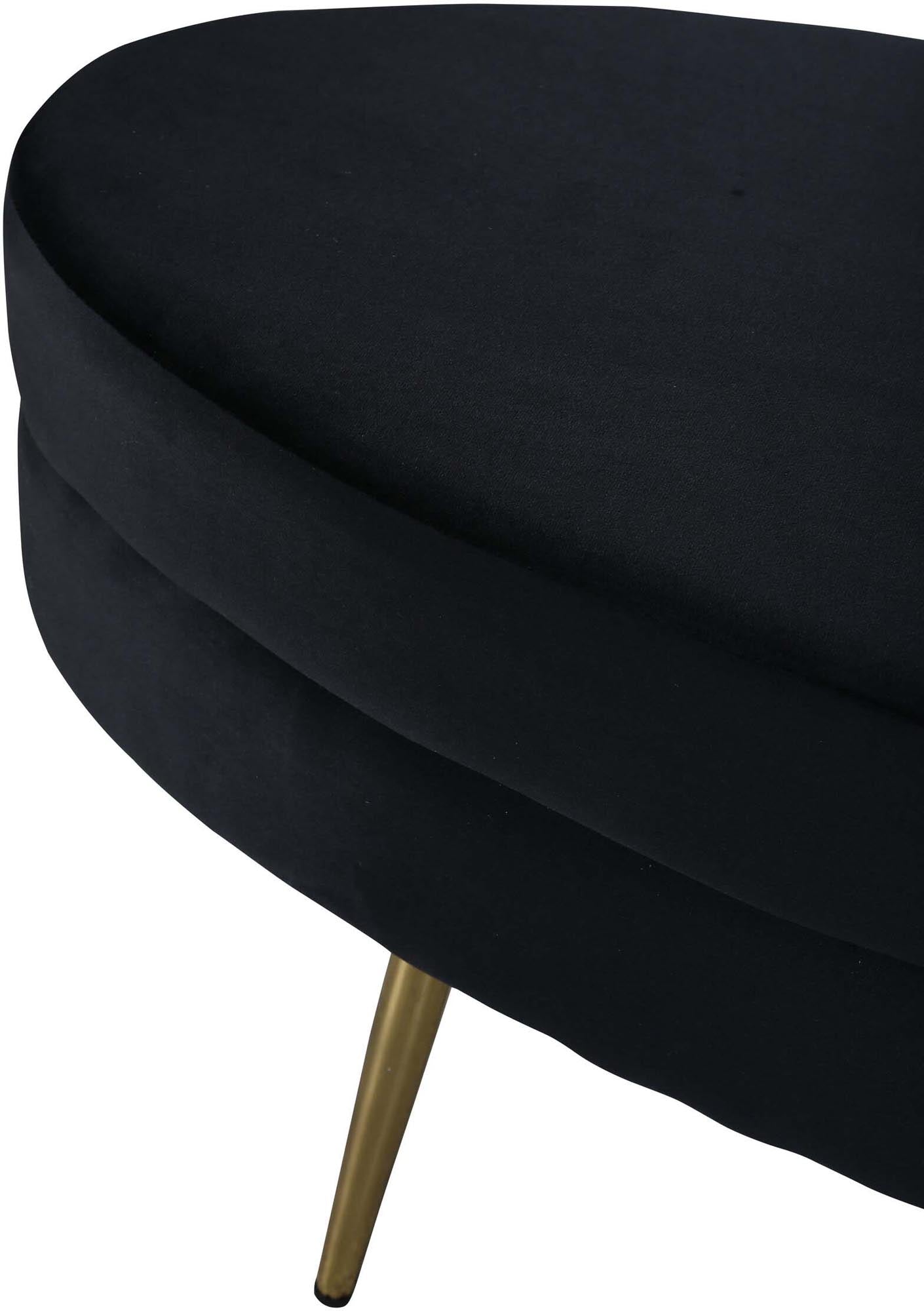Otto Ottoman / Pouf in Schwarz präsentiert im Onlineshop von KAQTU Design AG. Ottoman ist von Venture Home