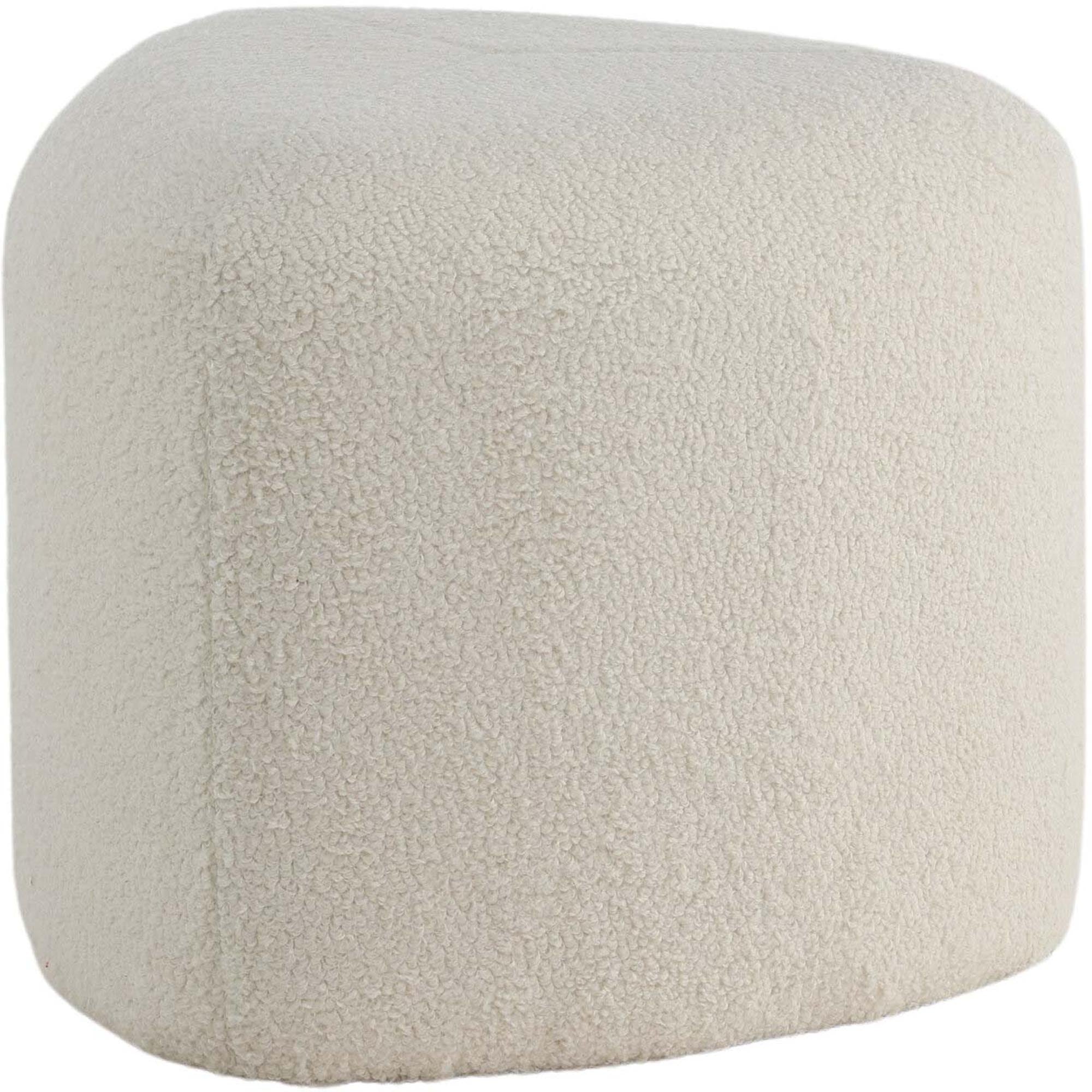 Eleganter PEG Pouf von Venture Home – vielseitig einsetzbar und aus hochwertigem Teddystoff für maximalen Komfort und Stil.