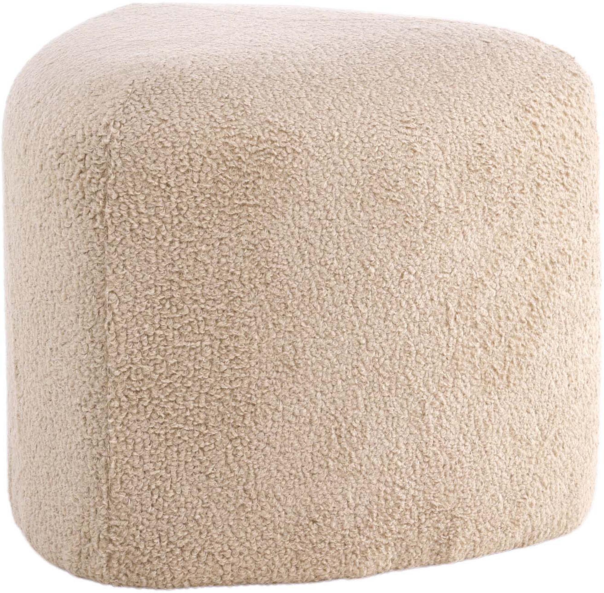 Eleganter PEG Pouf von Venture Home – vielseitig einsetzbar und aus hochwertigem Teddystoff für maximalen Komfort und Stil.