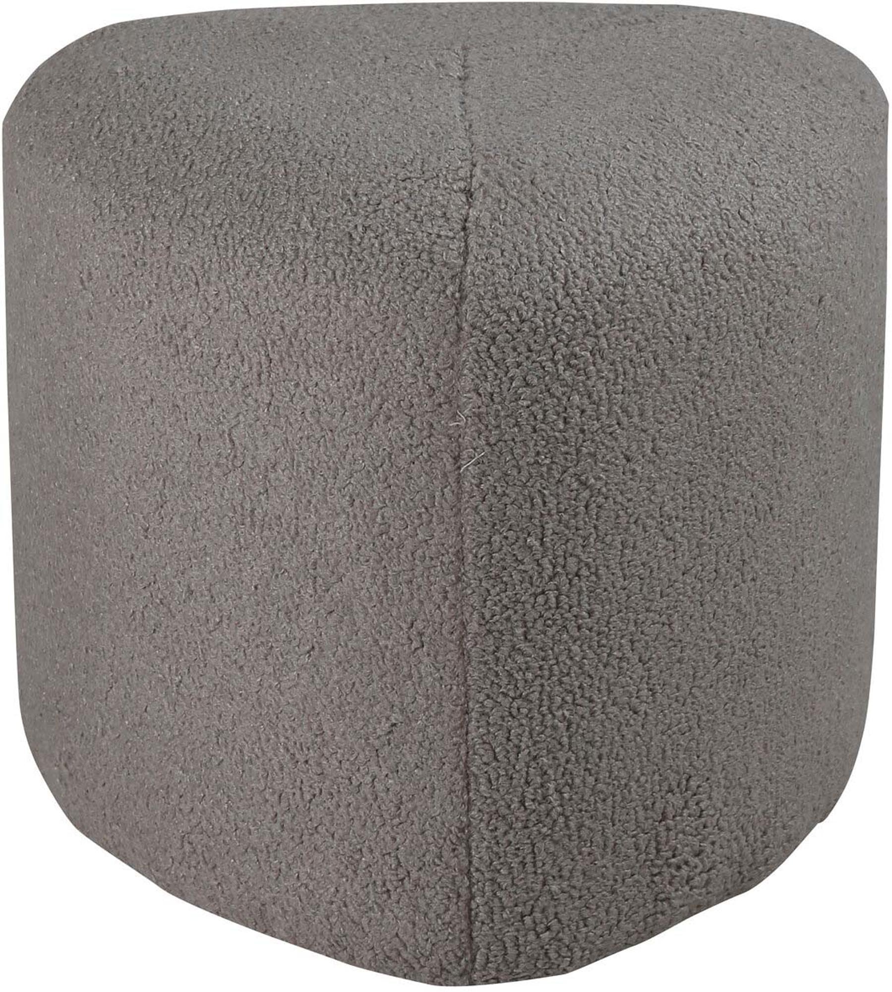 Entdecken Sie den PEG Ottoman von Venture Home: Ein eleganter Pouf in sanftem Beigeton, ideal als Sitzgelegenheit oder stilvolles Wohnaccessoire.