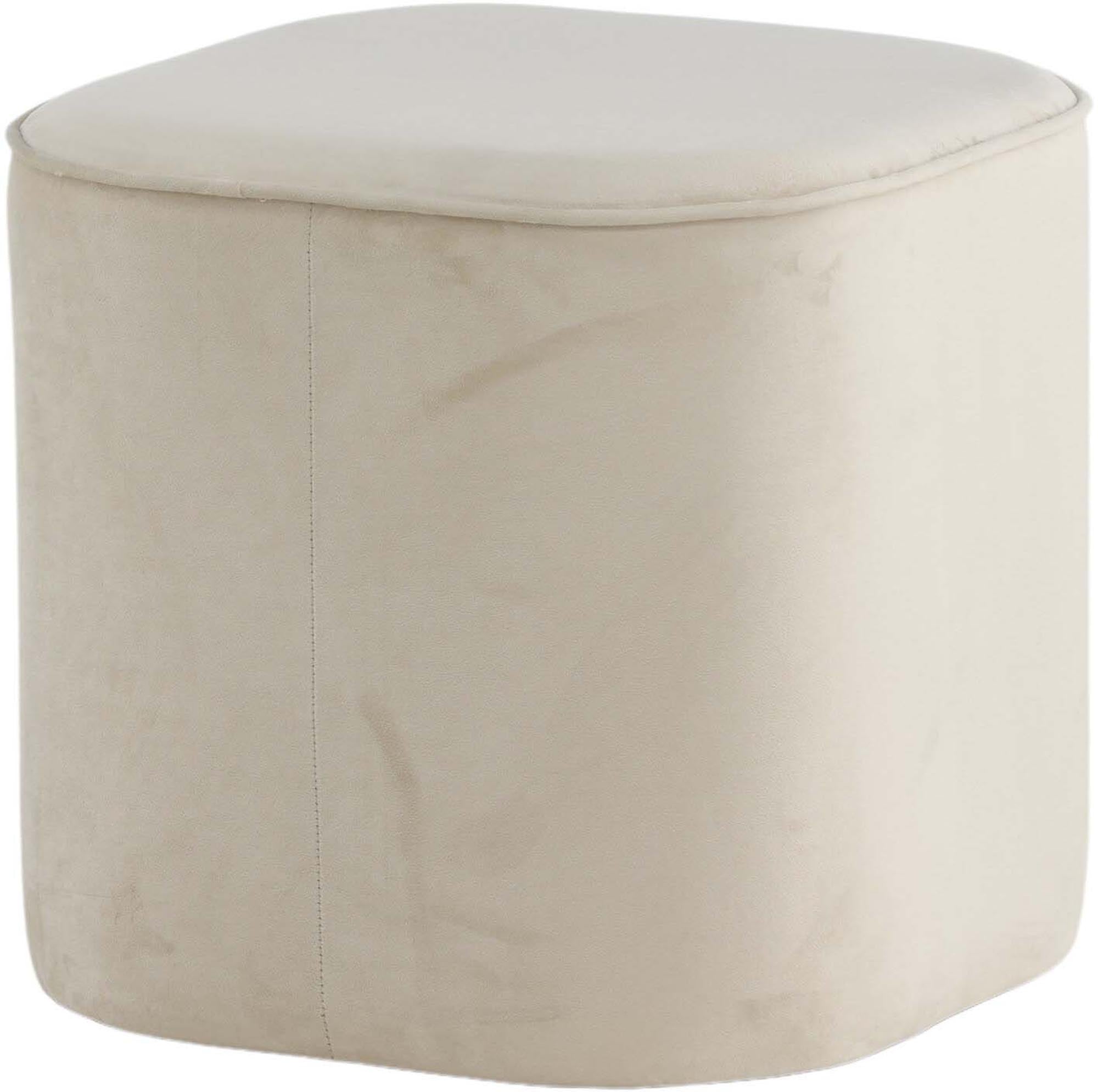Piff Ottoman / Pouf in Weiss präsentiert im Onlineshop von KAQTU Design AG. Pouf ist von Venture Home