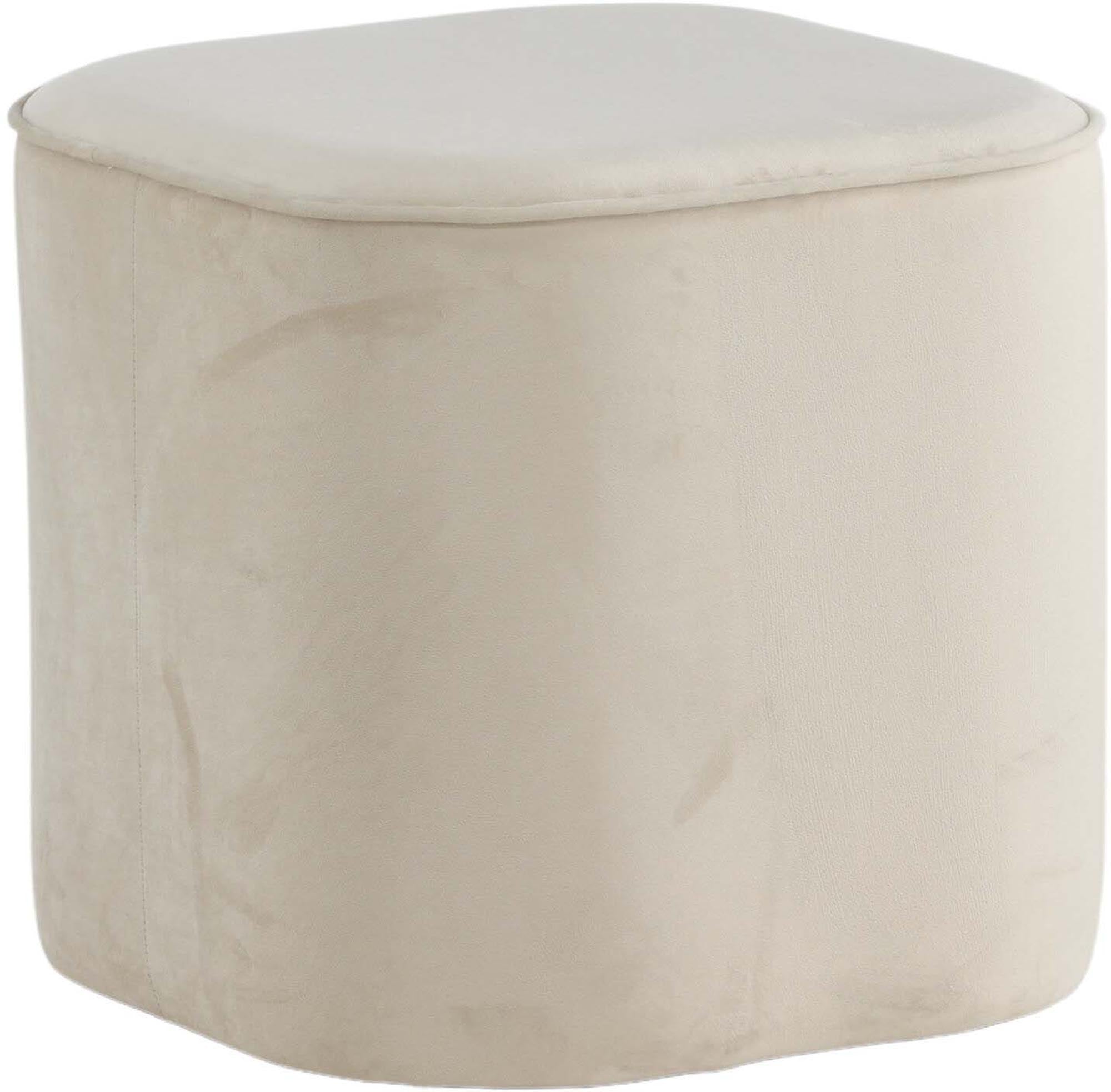 Piff Ottoman / Pouf in Weiss präsentiert im Onlineshop von KAQTU Design AG. Pouf ist von Venture Home