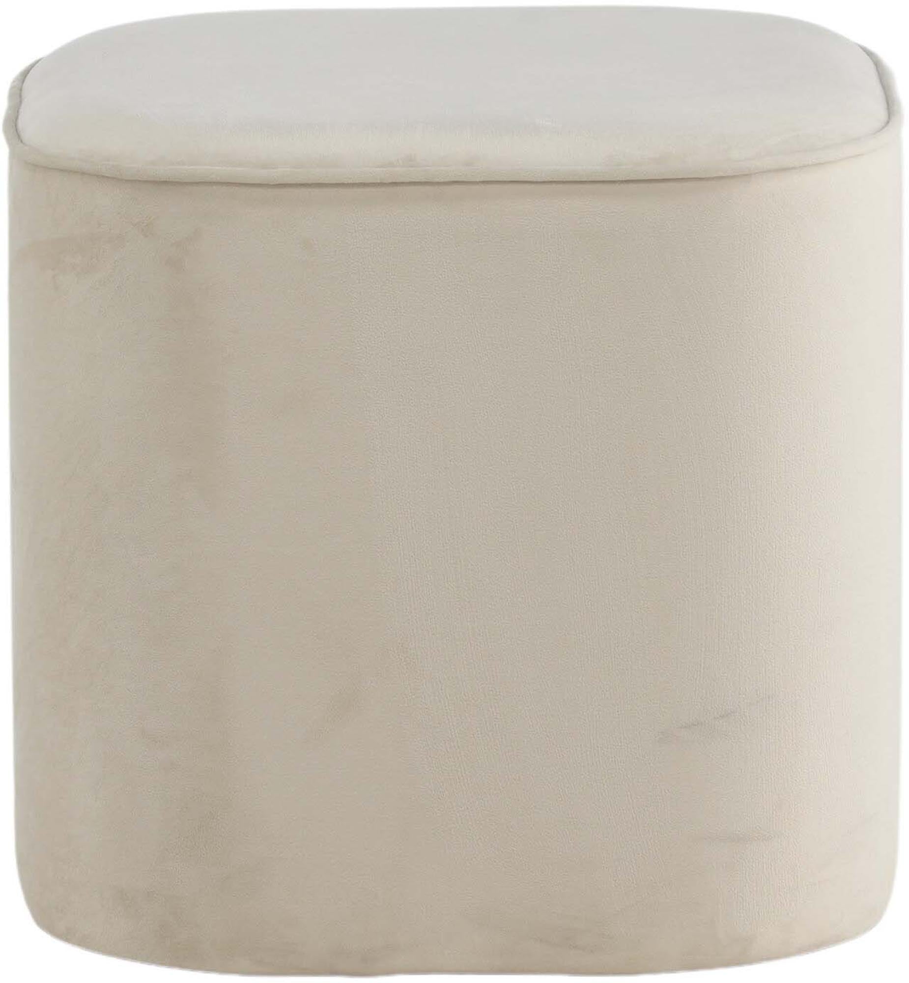 Piff Ottoman / Pouf in Weiss präsentiert im Onlineshop von KAQTU Design AG. Pouf ist von Venture Home