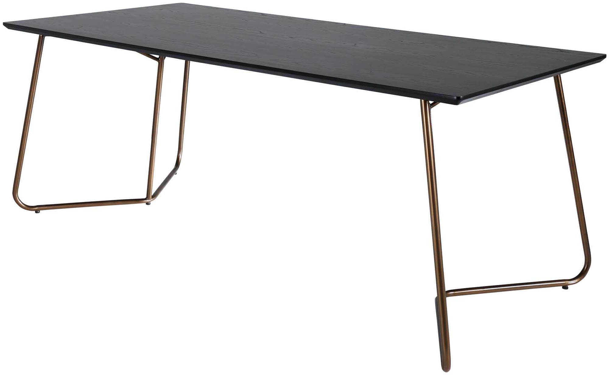 Petra Tisch in Schwarz / Kupfer präsentiert im Onlineshop von KAQTU Design AG. Esstisch ist von Venture Home