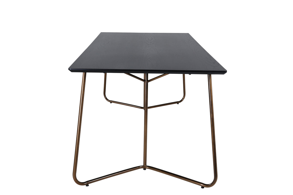 Petra Tisch in Schwarz / Kupfer präsentiert im Onlineshop von KAQTU Design AG. Esstisch ist von Venture Home