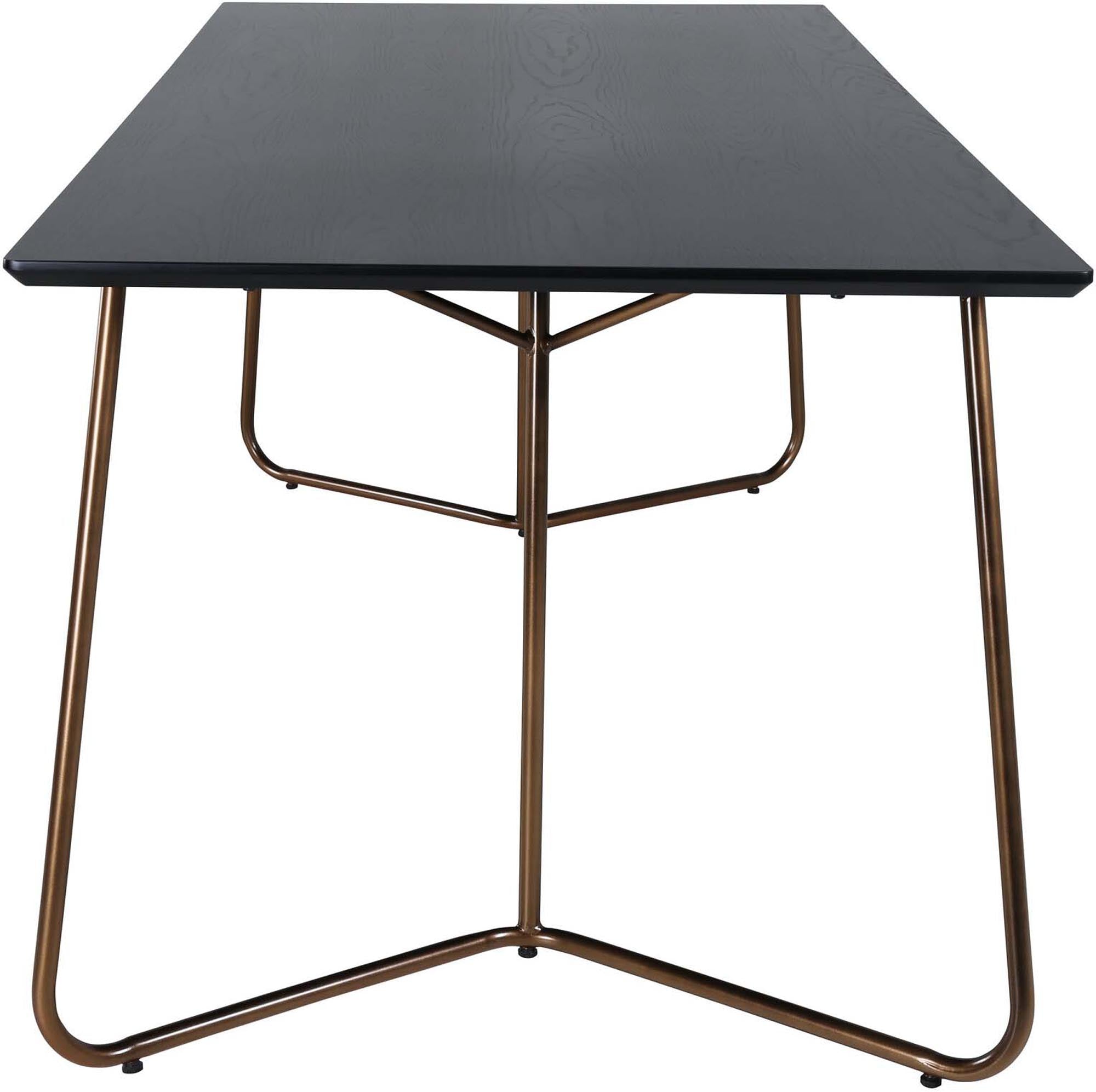 Petra Tisch in Schwarz / Kupfer präsentiert im Onlineshop von KAQTU Design AG. Esstisch ist von Venture Home