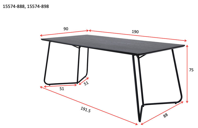 Petra Tisch in Schwarz / Kupfer präsentiert im Onlineshop von KAQTU Design AG. Esstisch ist von Venture Home