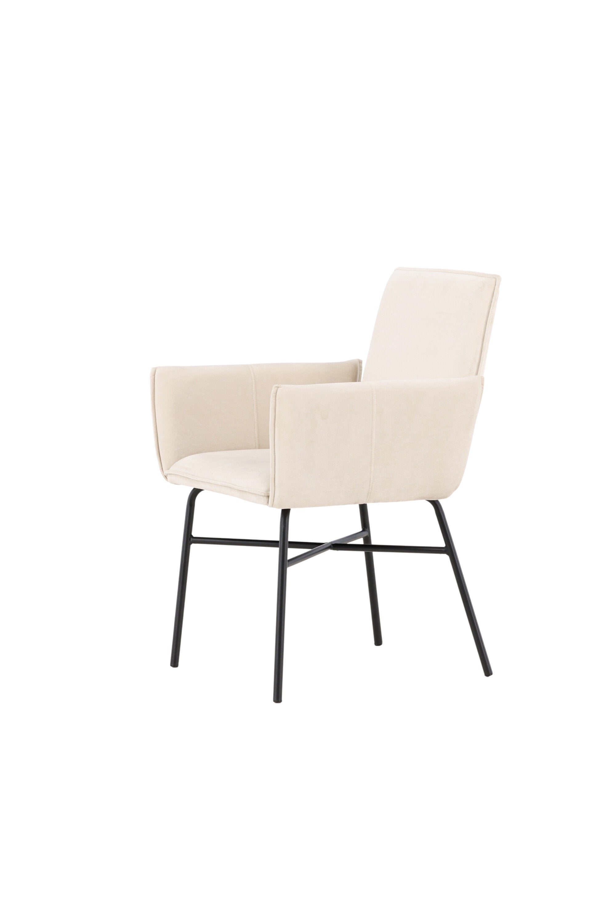 Petra Esszimmerstuhl in Beige präsentiert im Onlineshop von KAQTU Design AG. Stuhl mit Armlehne ist von Venture Home