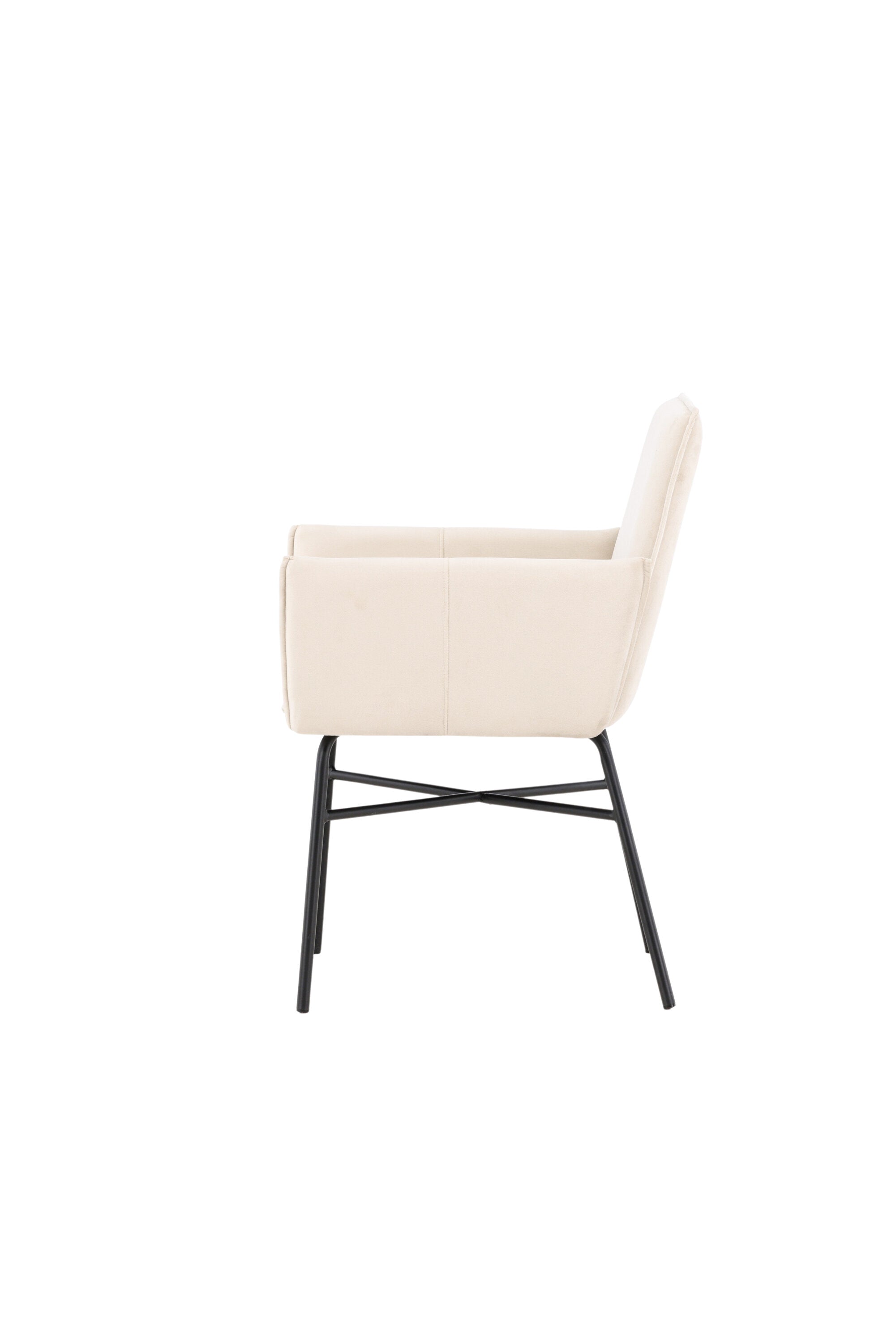 Petra Esszimmerstuhl in Beige präsentiert im Onlineshop von KAQTU Design AG. Stuhl mit Armlehne ist von Venture Home