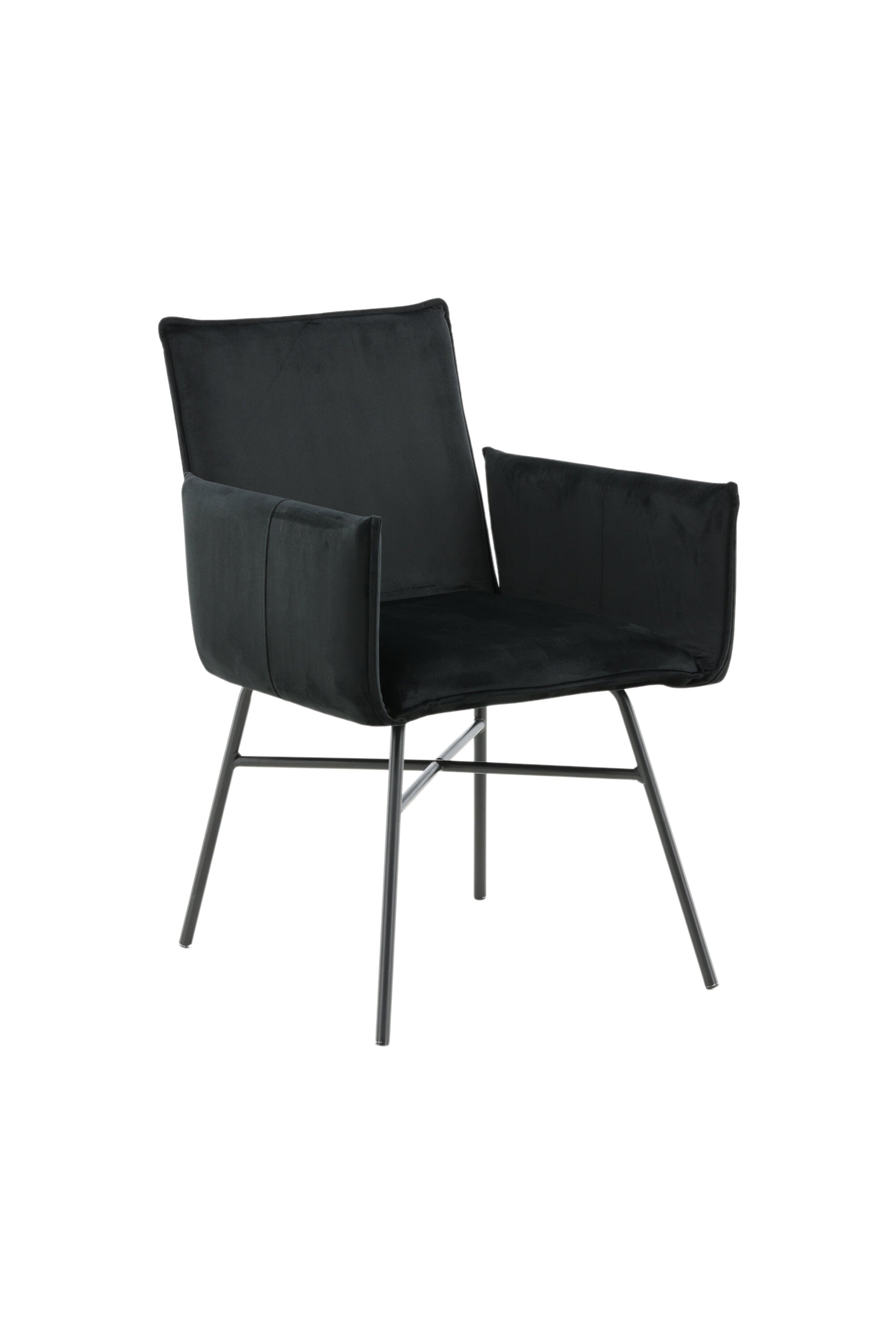 Petra Stuhl in Schwarz präsentiert im Onlineshop von KAQTU Design AG. Stuhl mit Armlehne ist von Venture Home