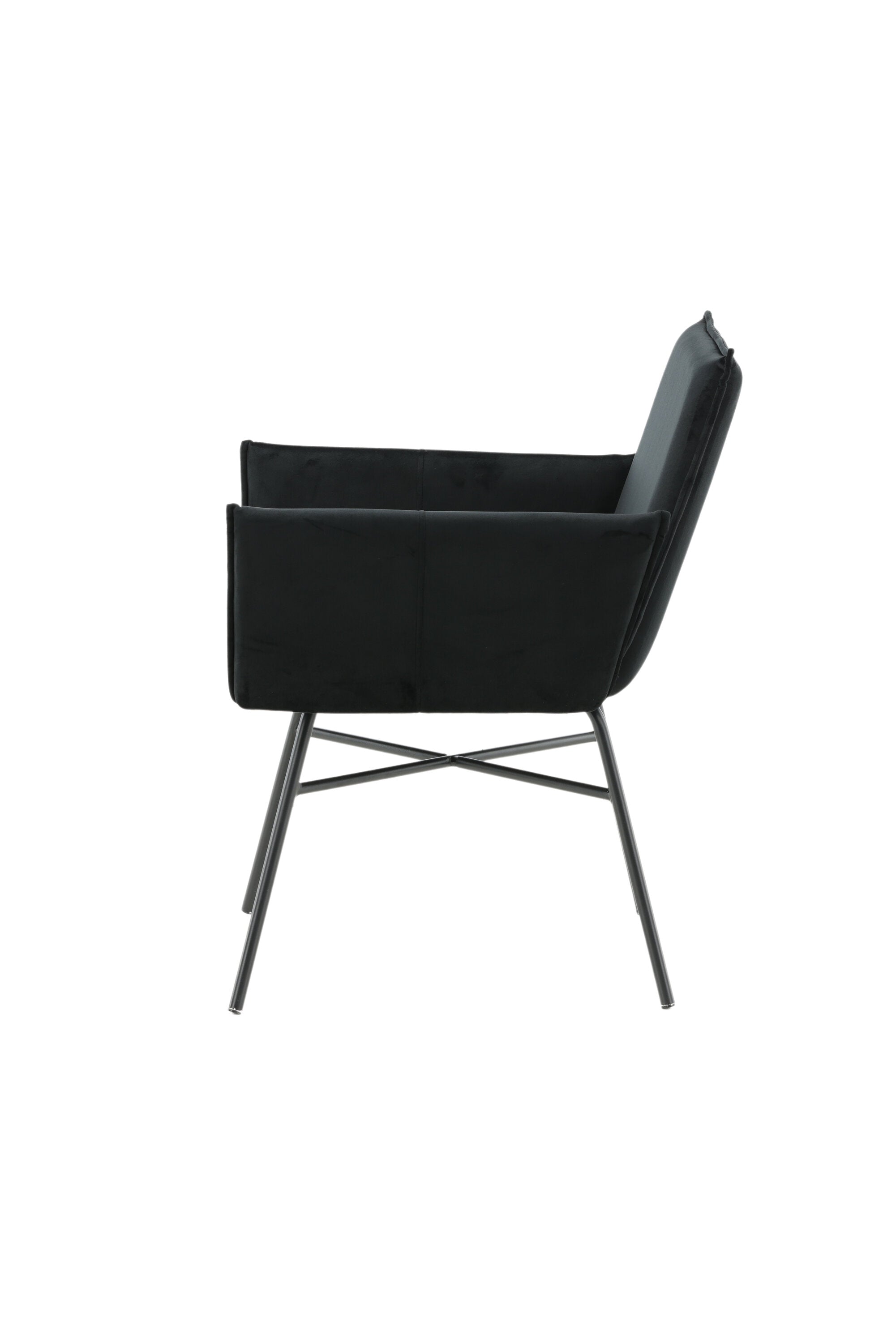 Petra Stuhl in Schwarz präsentiert im Onlineshop von KAQTU Design AG. Stuhl mit Armlehne ist von Venture Home