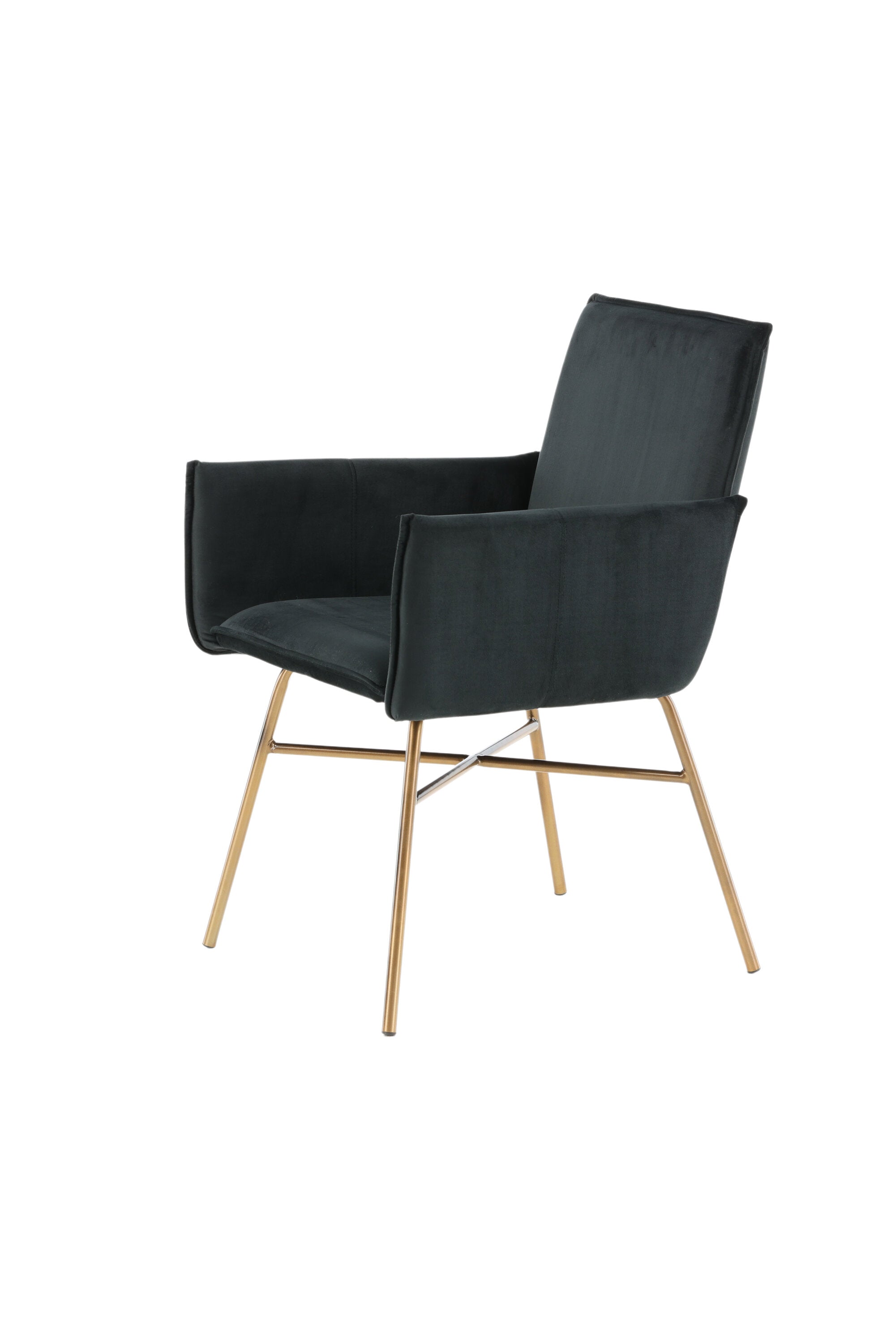 Petra Stuhl in Schwarz / Kupfer präsentiert im Onlineshop von KAQTU Design AG. Stuhl mit Armlehne ist von Venture Home