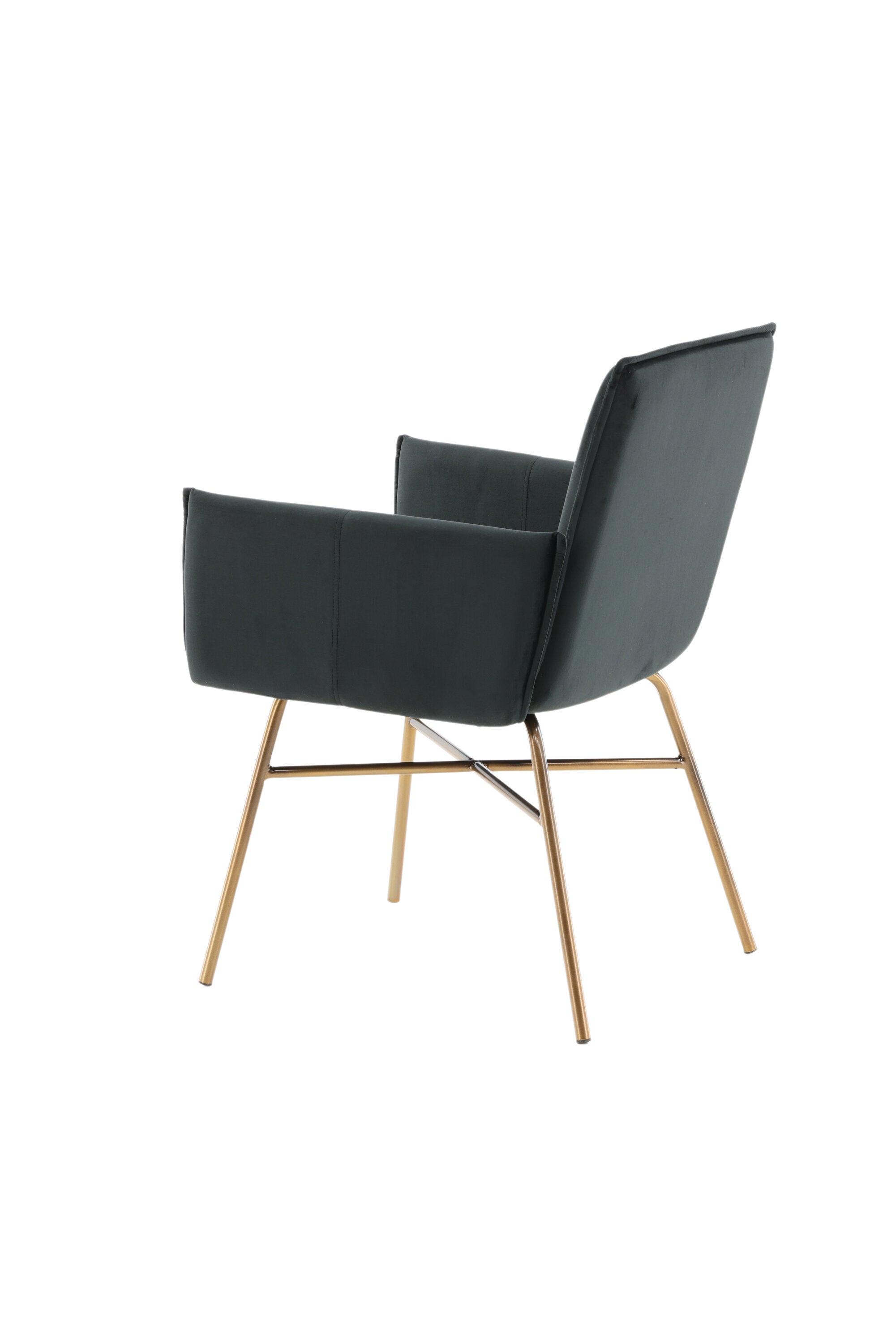 Petra Stuhl in Schwarz / Kupfer präsentiert im Onlineshop von KAQTU Design AG. Stuhl mit Armlehne ist von Venture Home