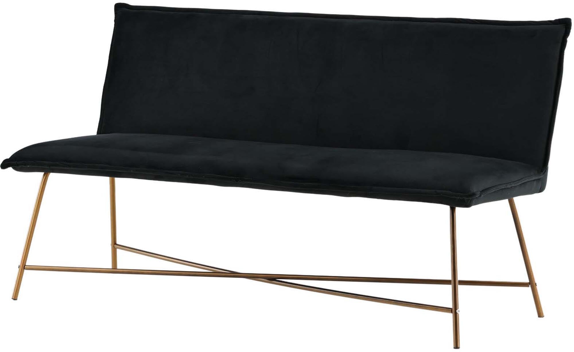 Luxuriöses 3er Sofa mit Samtbezug in Schwarz, ideal für modernen Komfort und stilvolle Akzente in Ihrem Wohnzimmer.