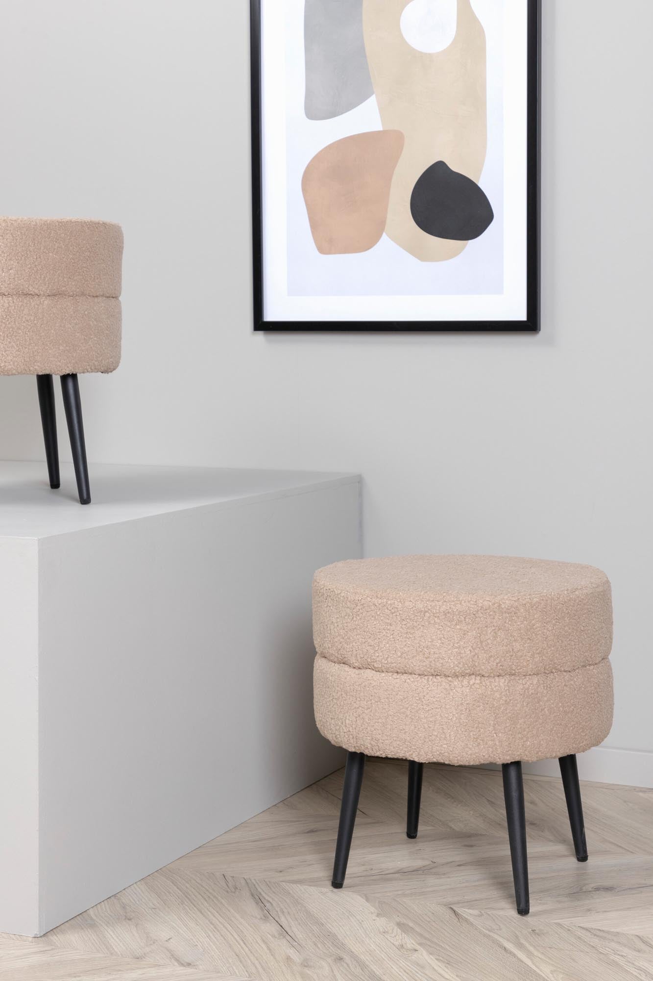 Pot Ottoman / Pouf in Beige präsentiert im Onlineshop von KAQTU Design AG. Pouf ist von Venture Home