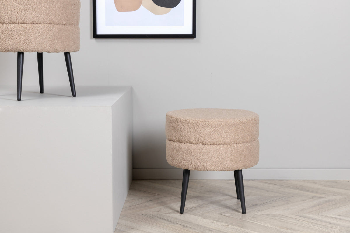 Pot Ottoman / Pouf in Beige präsentiert im Onlineshop von KAQTU Design AG. Pouf ist von Venture Home