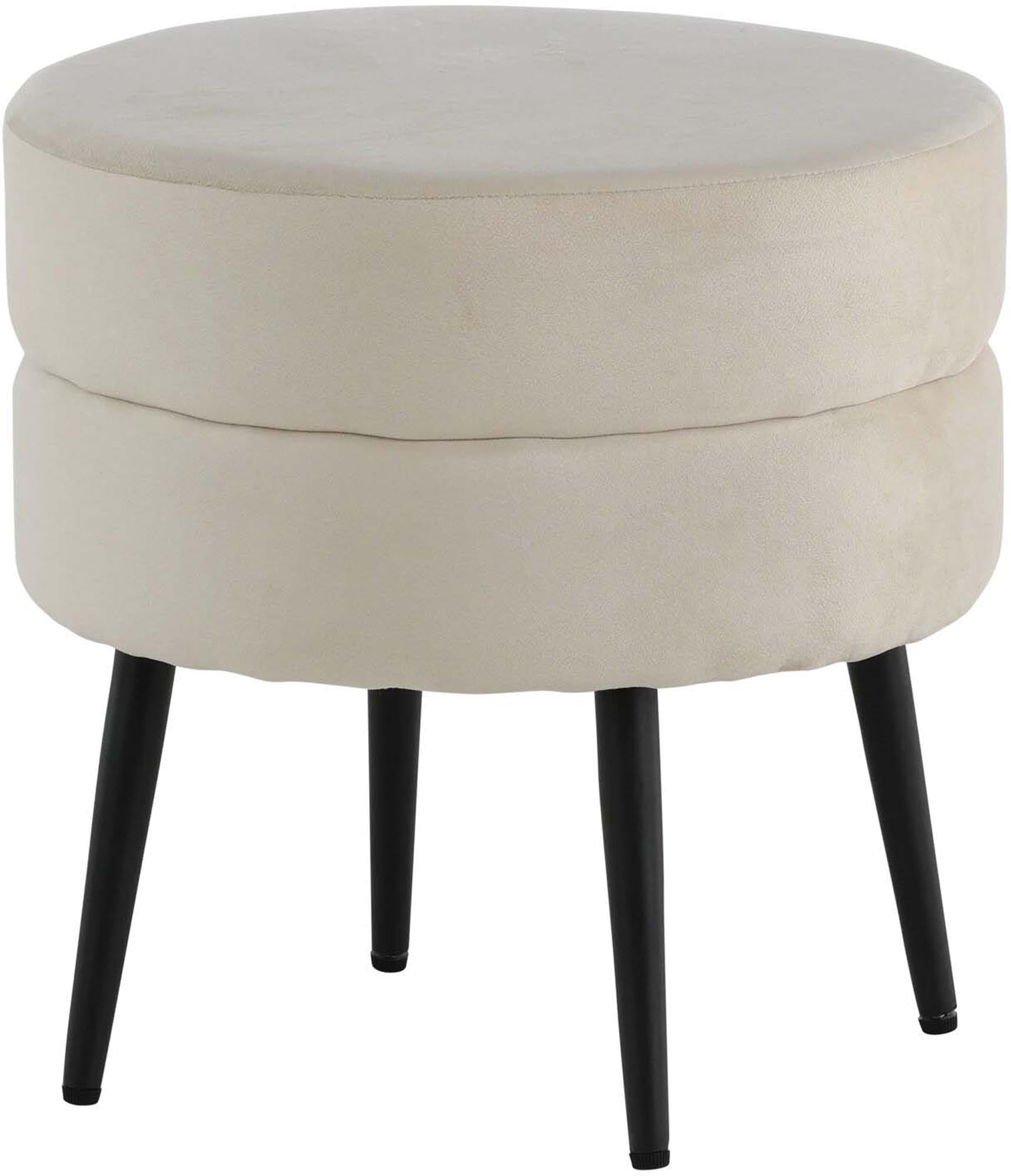 Pot Ottoman / Pouf in Hell beige präsentiert im Onlineshop von KAQTU Design AG. Pouf ist von Venture Home