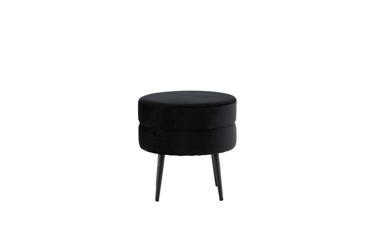 Pot Ottoman / Pouf in Schwarz präsentiert im Onlineshop von KAQTU Design AG. Pouf ist von Venture Home