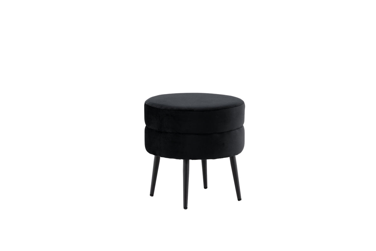 Pot Ottoman / Pouf in Schwarz präsentiert im Onlineshop von KAQTU Design AG. Pouf ist von Venture Home
