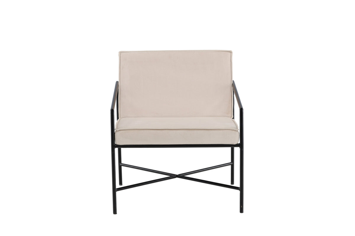 Rakel Sessel in Beige präsentiert im Onlineshop von KAQTU Design AG. Sessel mit Armlehnen ist von Venture Home